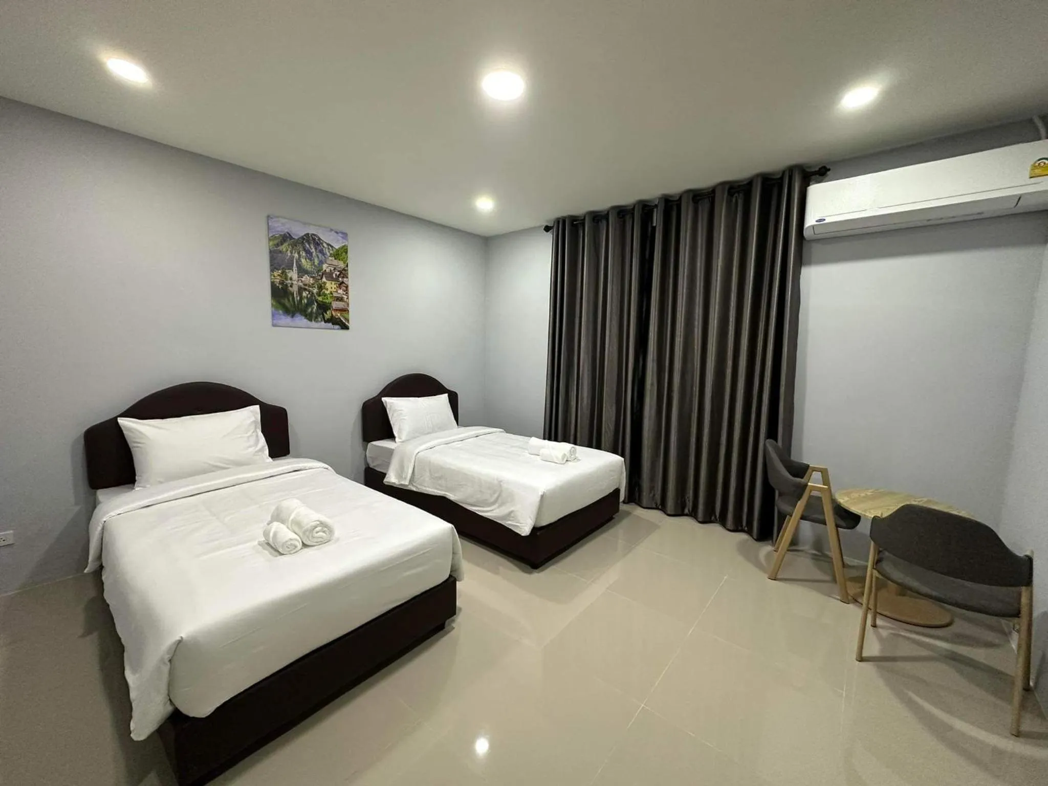 Bed in Tuscany Hotel Buriram