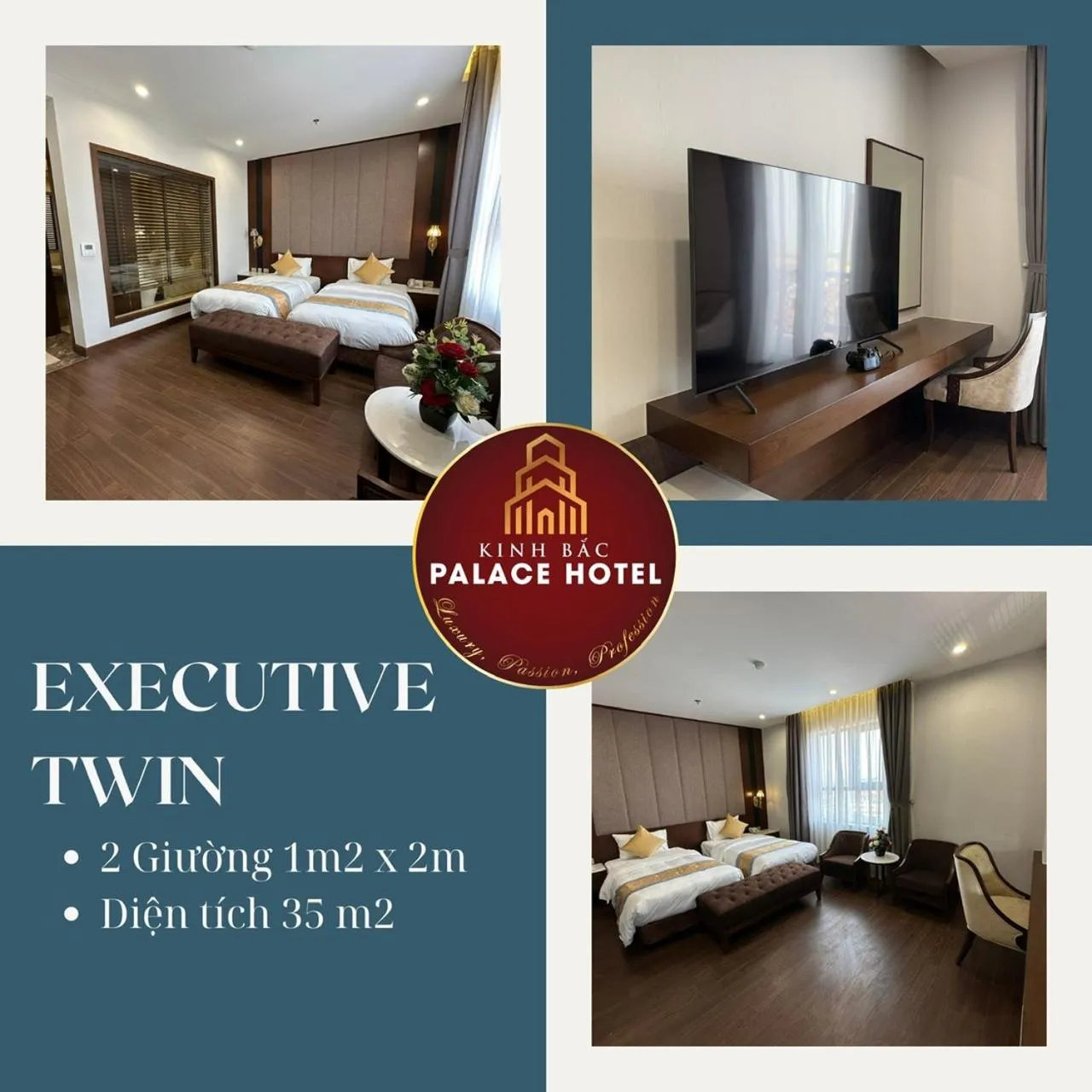 Bed in Kinh Bắc Palace Hotel