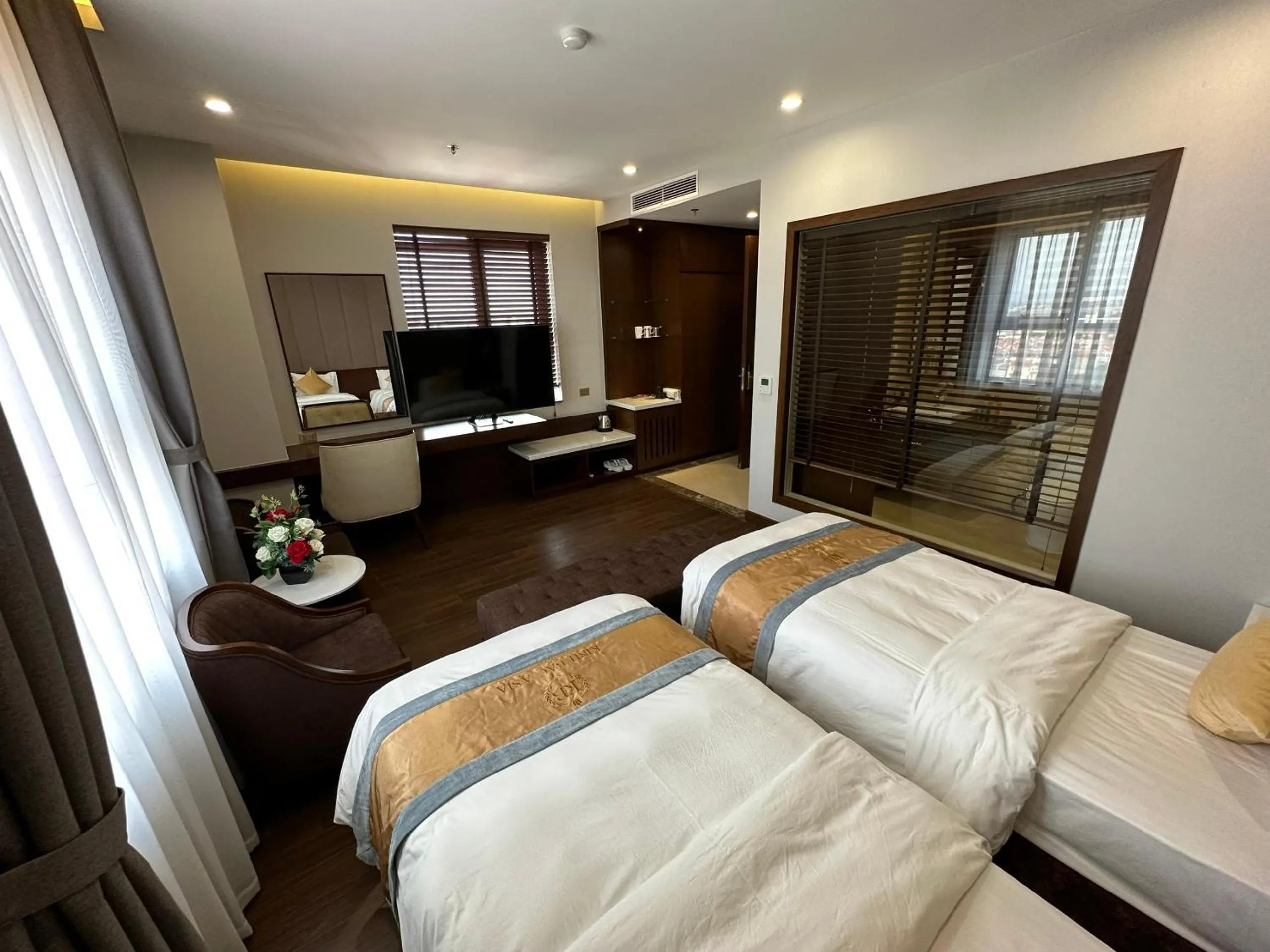 Bed in Kinh Bắc Palace Hotel