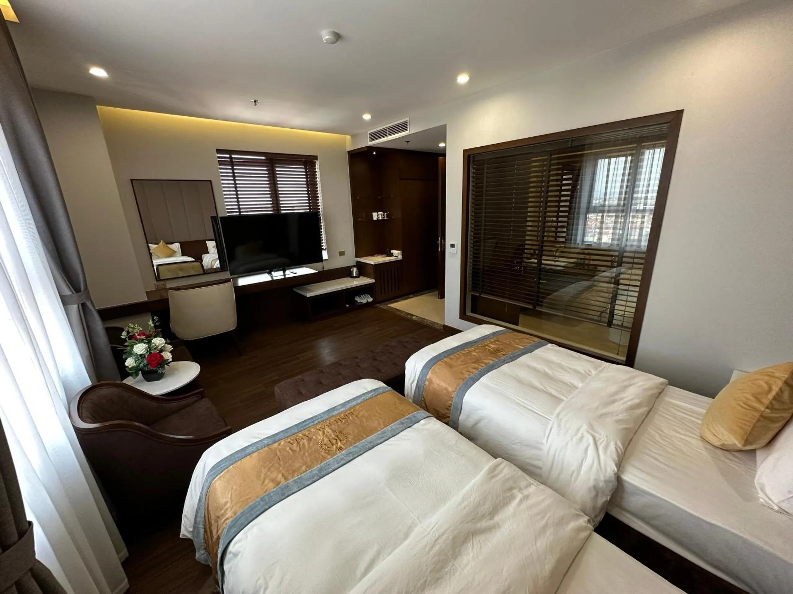 Bed in Kinh Bắc Palace Hotel