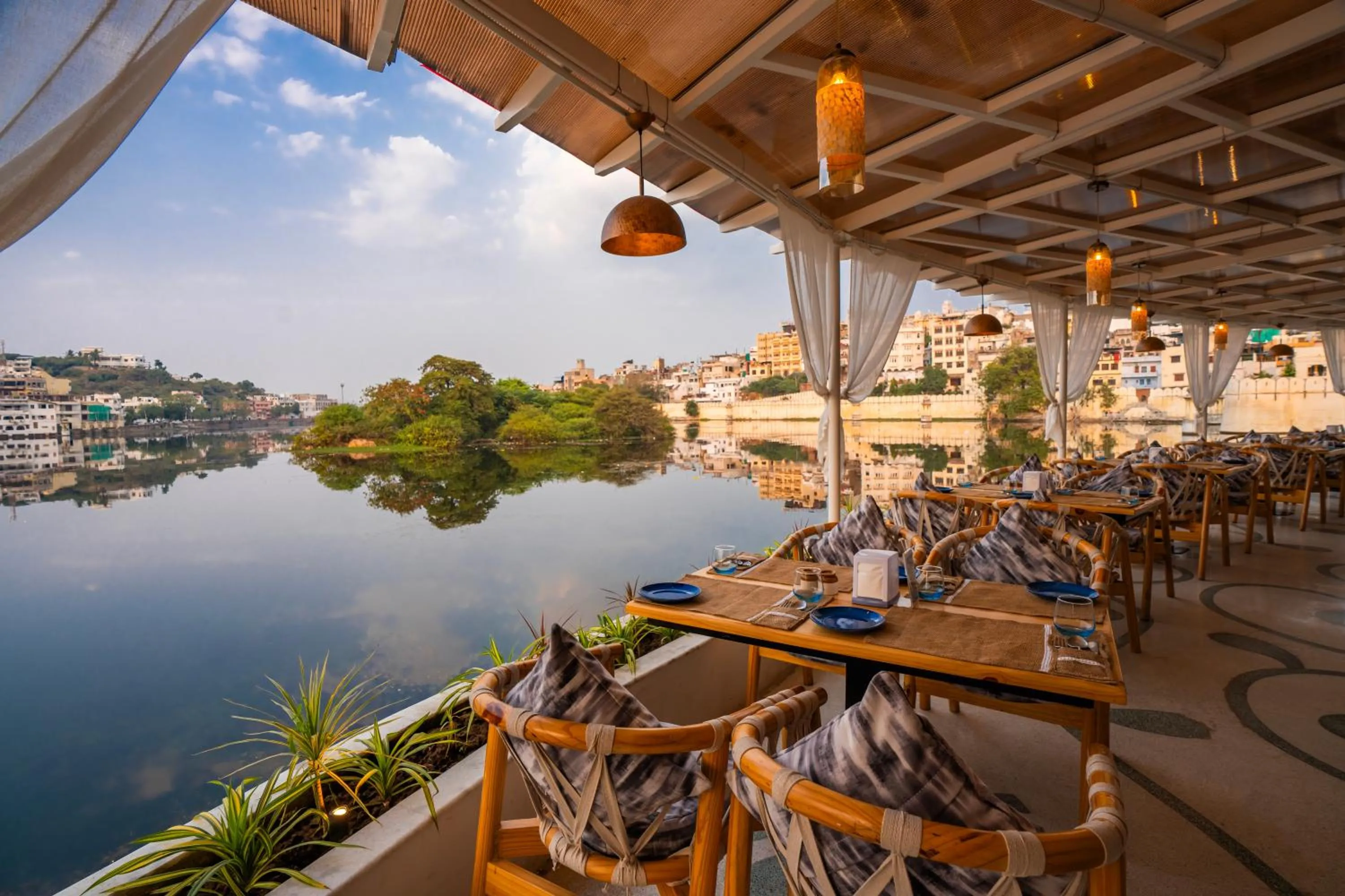 Lake view in Moustache Udaipur Verandah