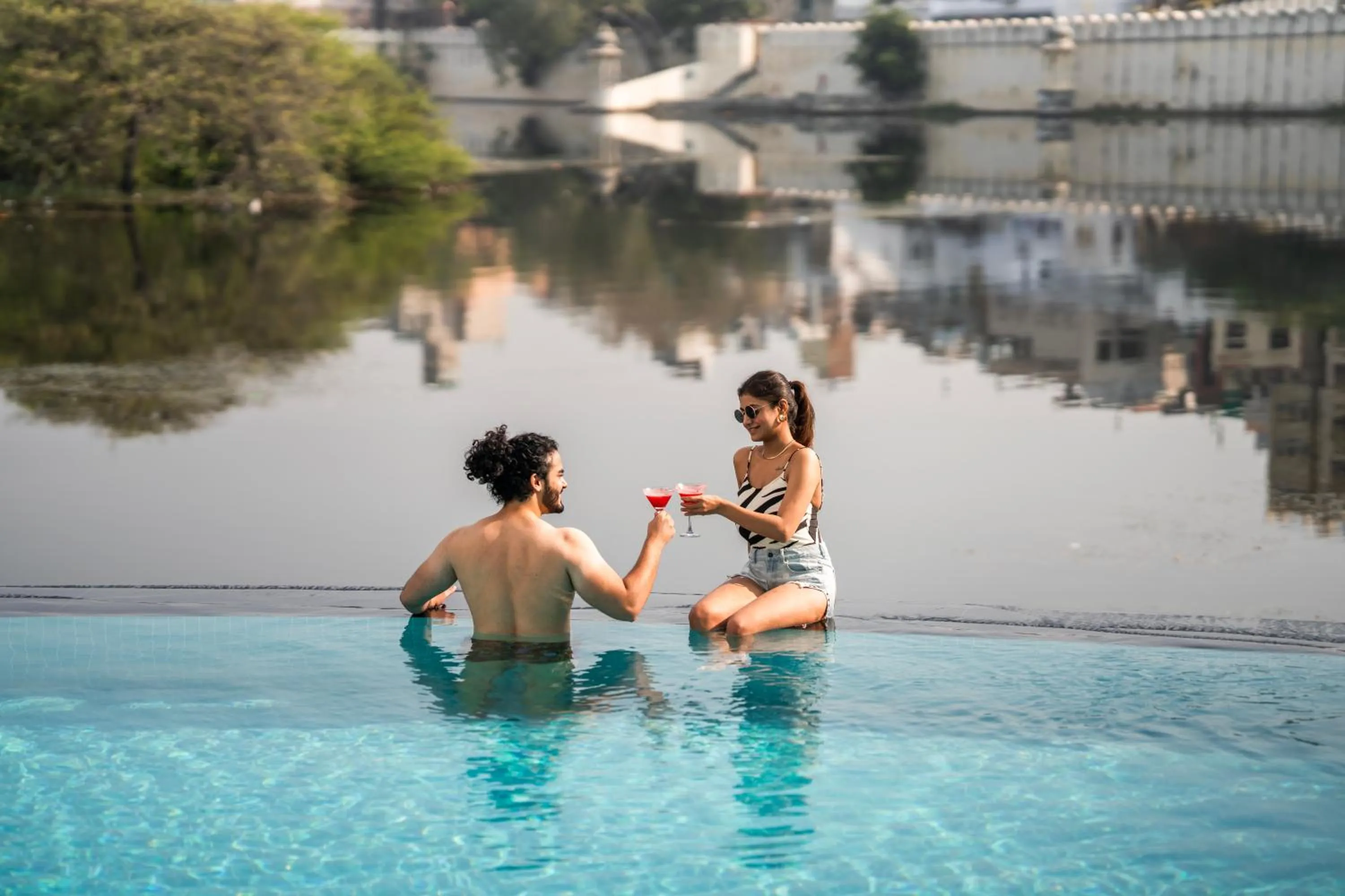 Swimming pool in Moustache Udaipur Verandah