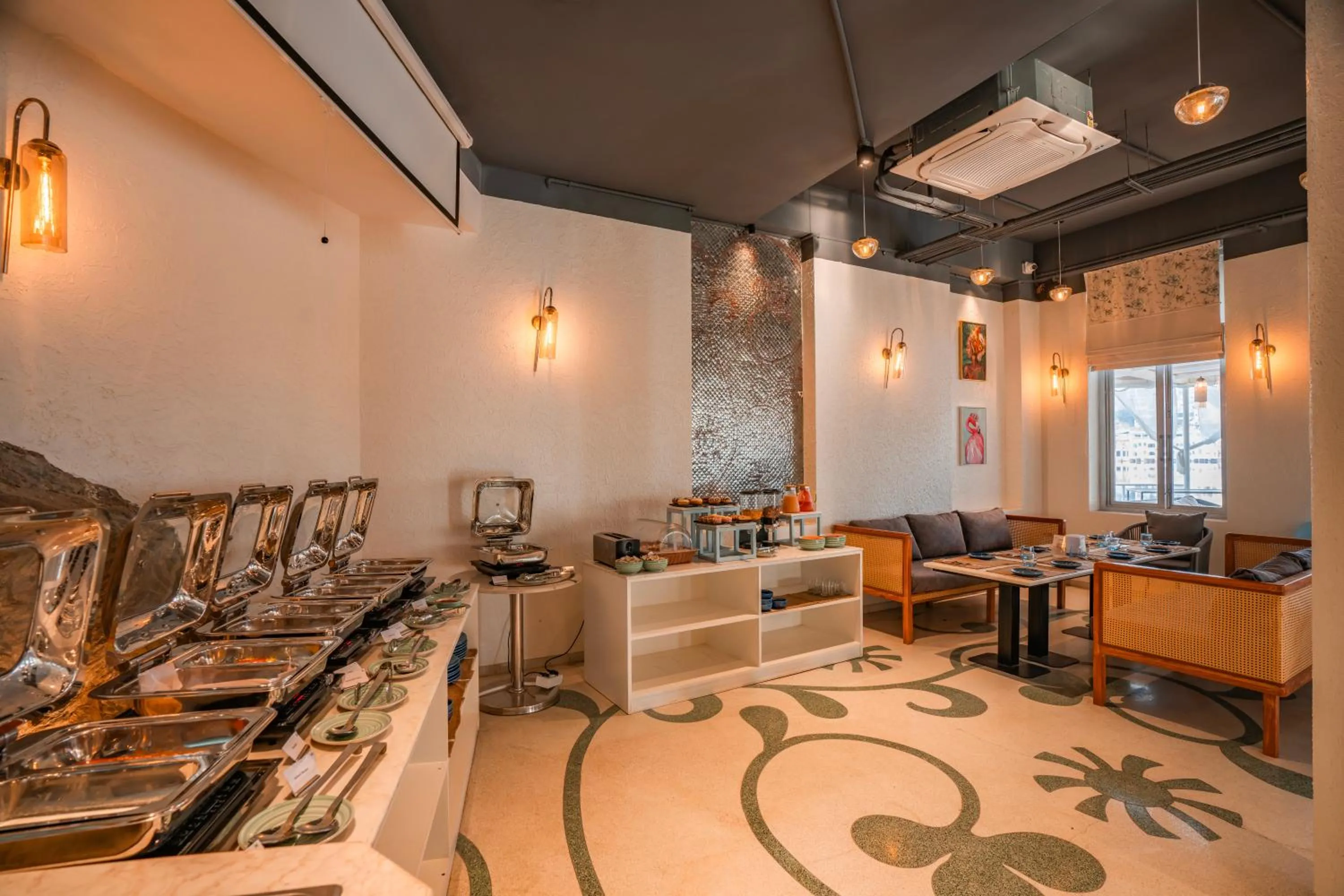 Buffet breakfast in Moustache Udaipur Verandah