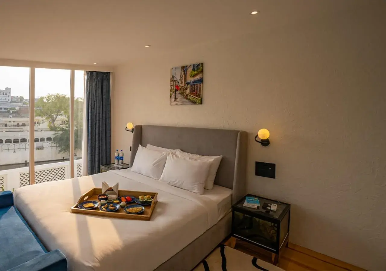 Bedroom, Bed in Moustache Udaipur Verandah Bedroom, Bed in Moustache Udaipur Verandah