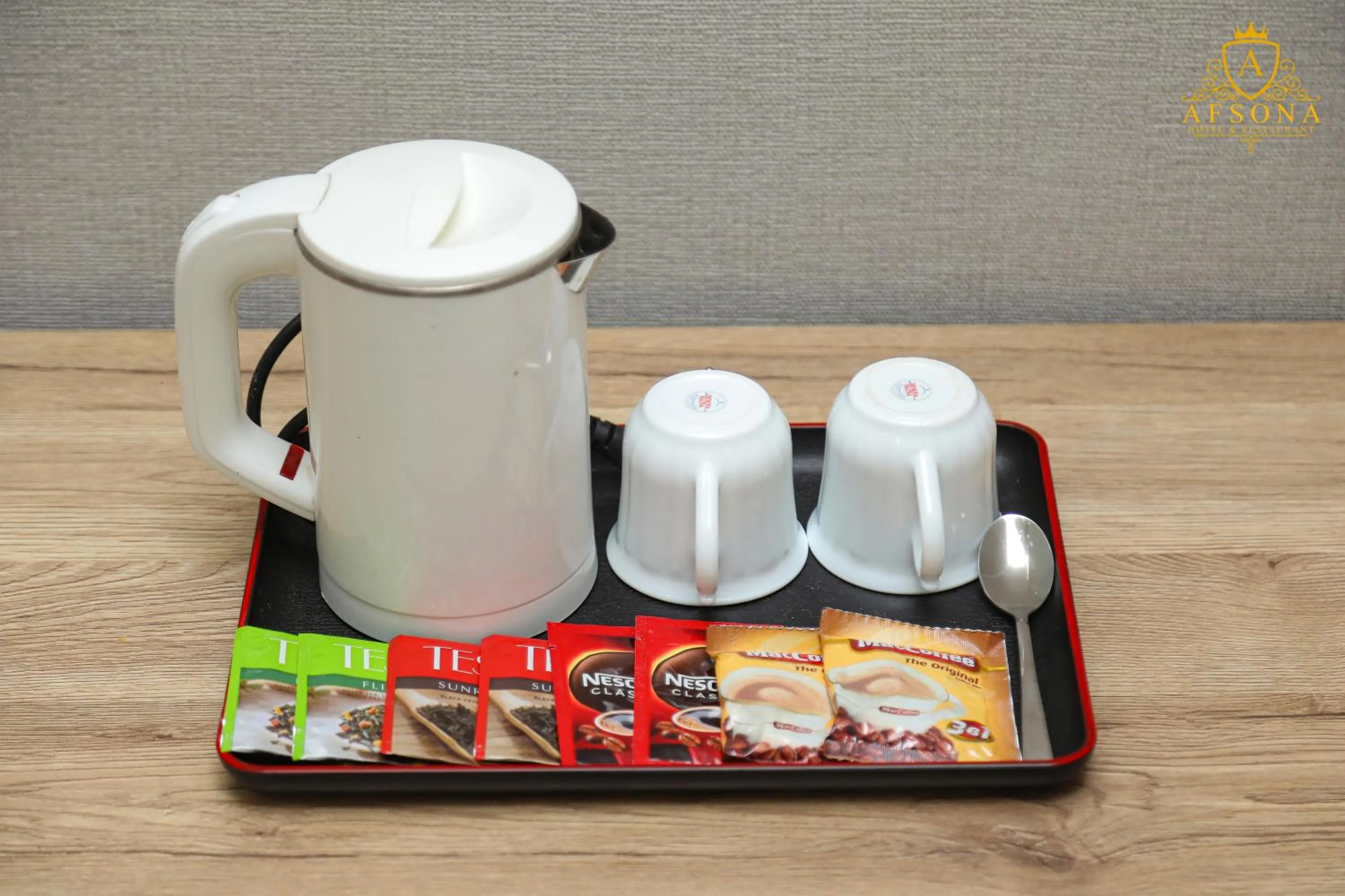 Coffee/tea facilities in Afsona Hotel