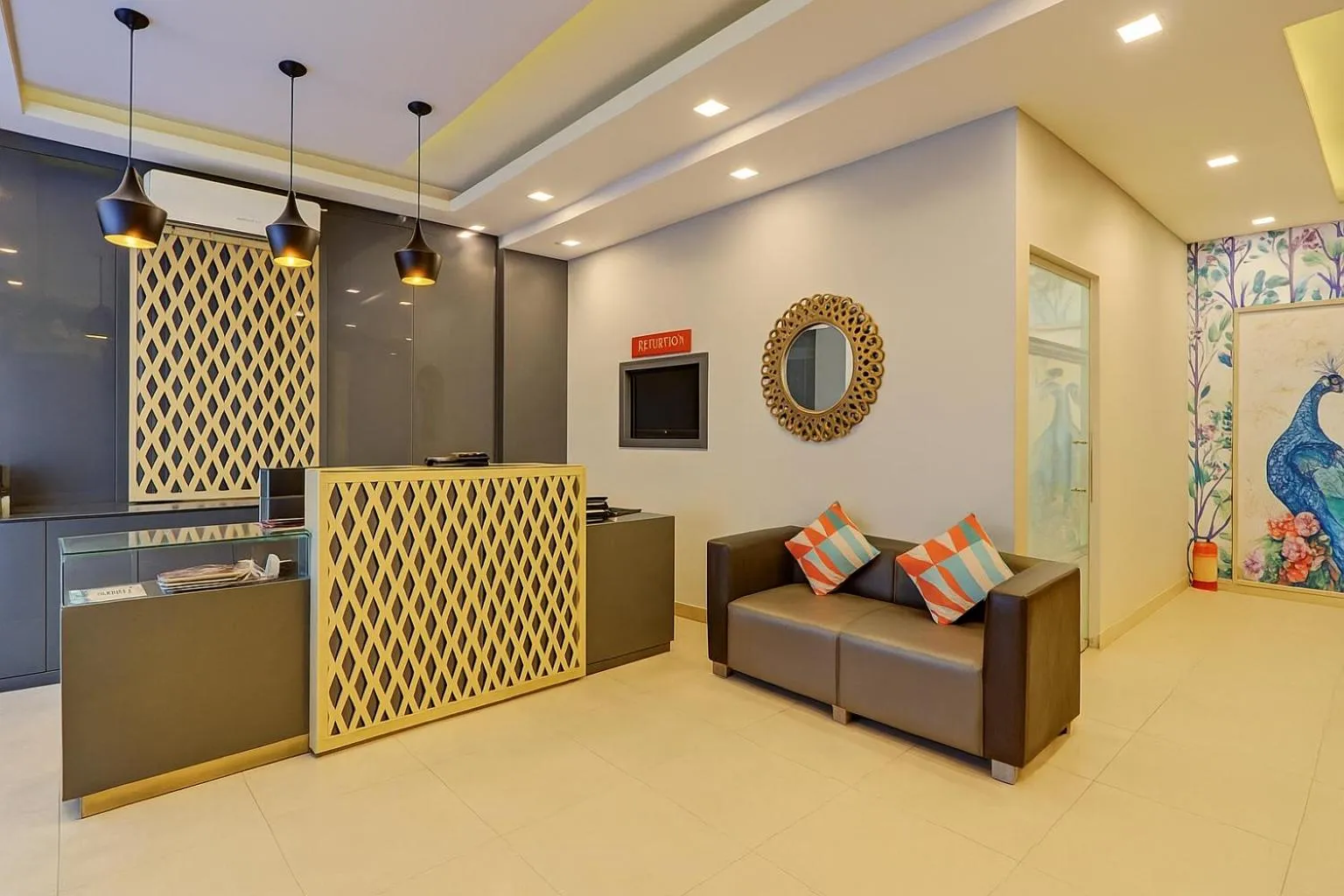 Lobby or reception in Amaira Hotels & Banquets Near Vaishali Metro Station