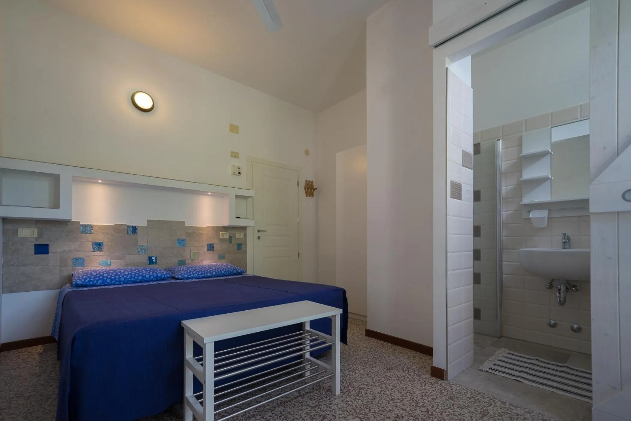 Bathroom, Bed in Locanda Villa Fiori