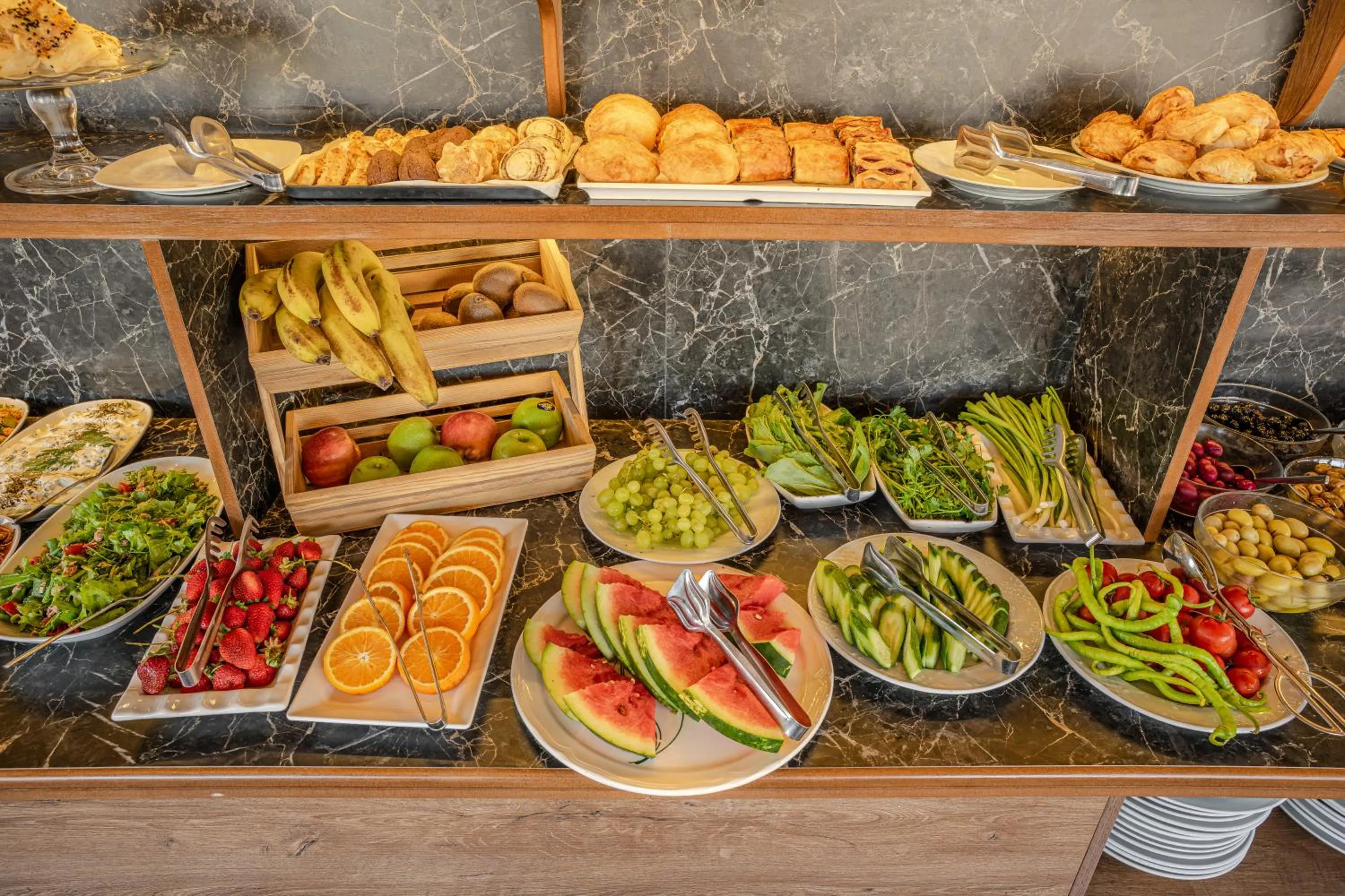 Buffet breakfast in Osmanbey Cave House