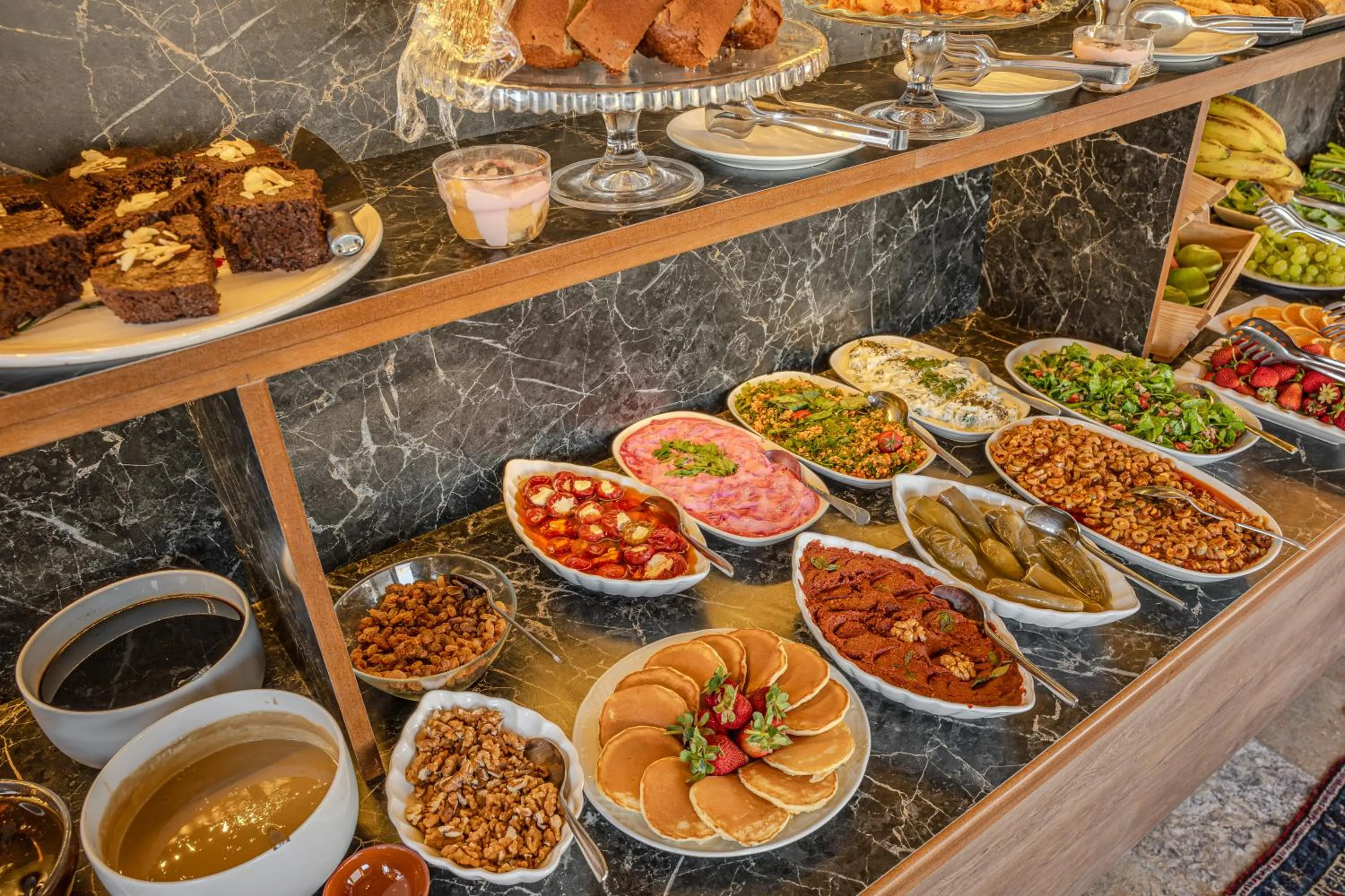 Buffet breakfast in Osmanbey Cave House