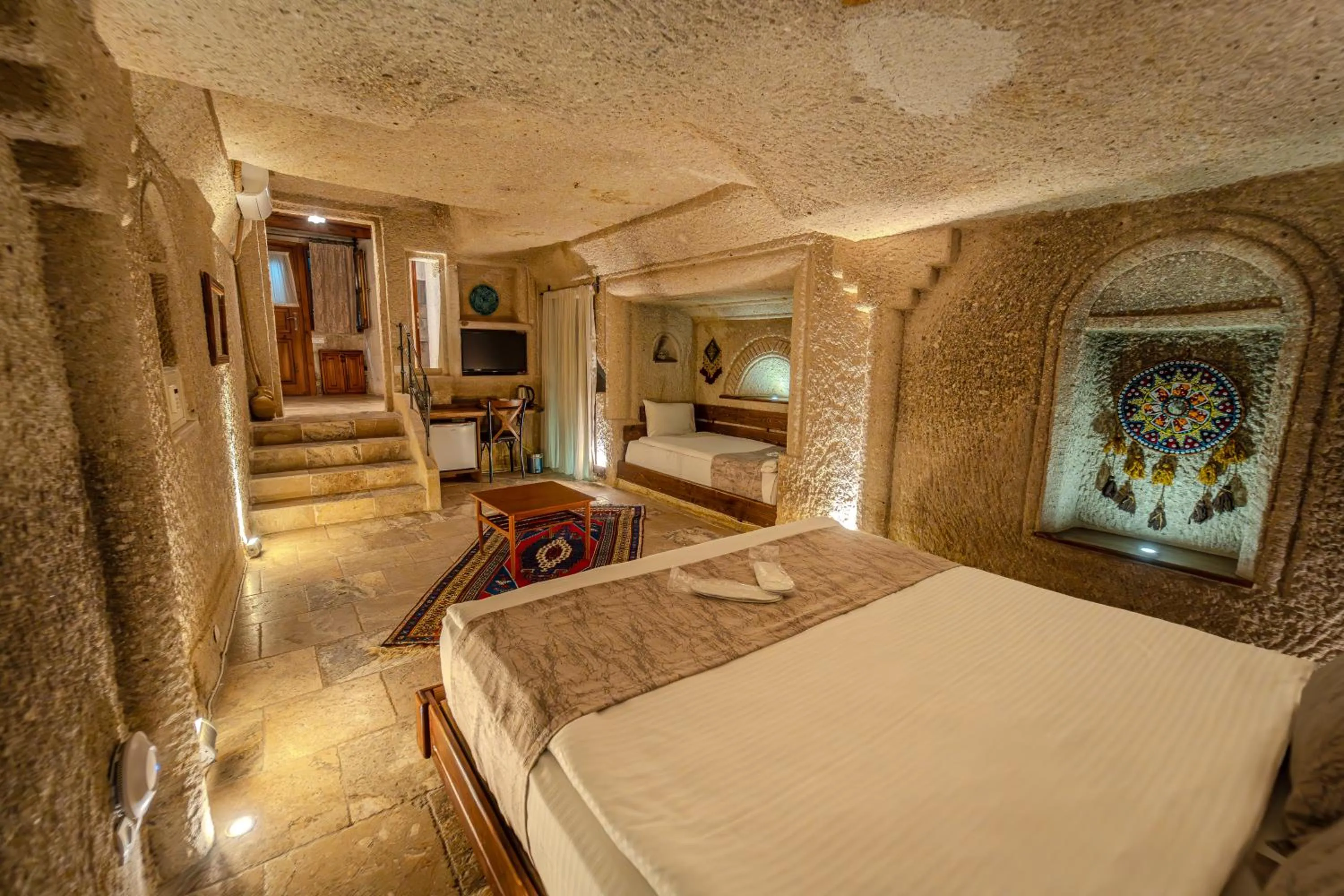 Bed in Osmanbey Cave House