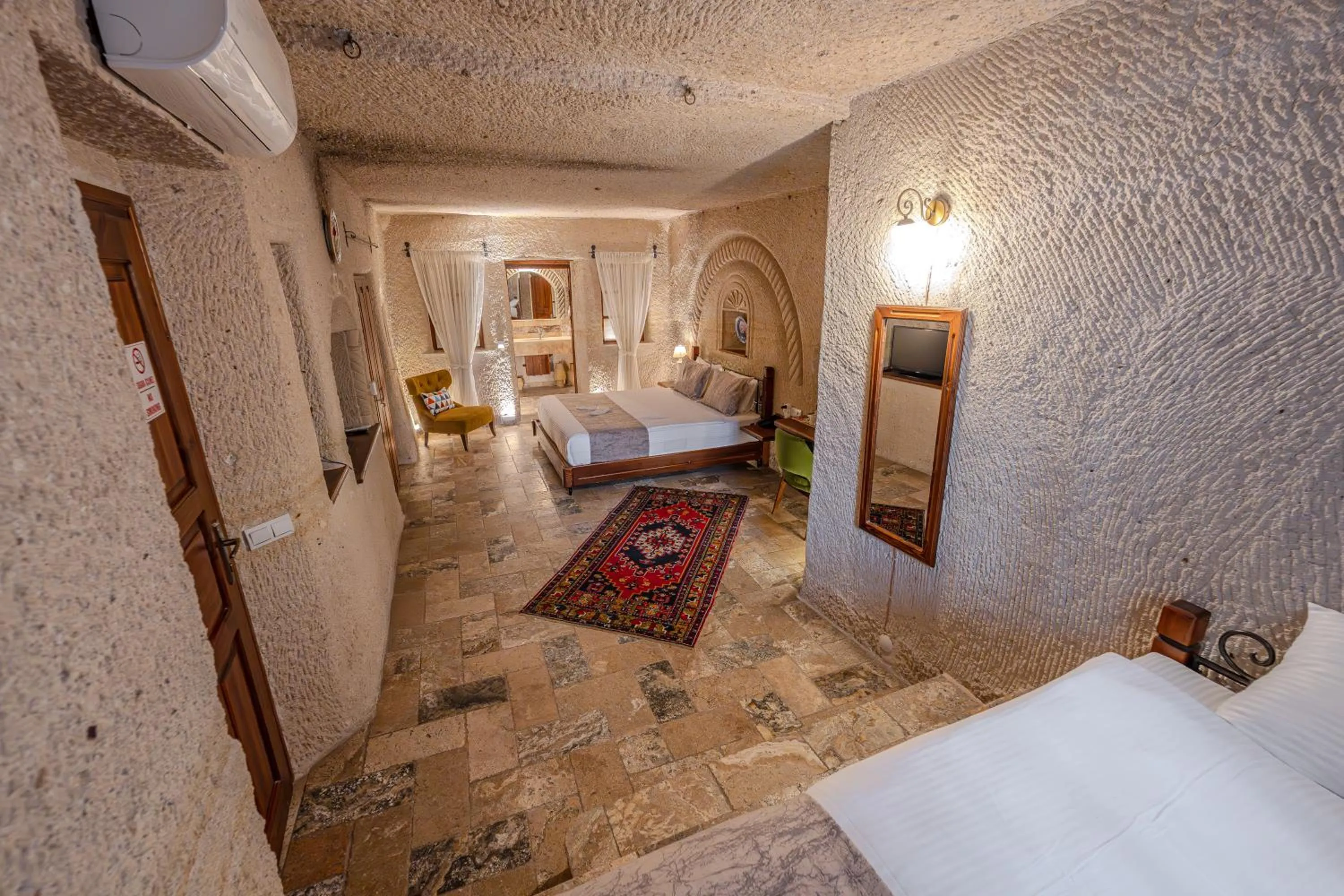 Bed in Osmanbey Cave House