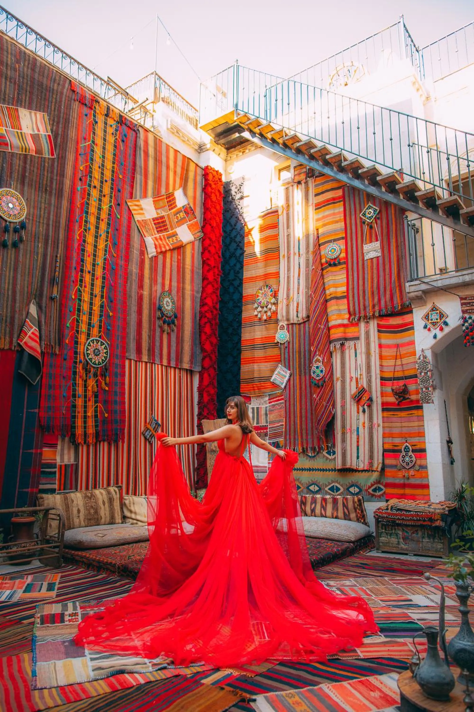 Patio in Osmanbey Cave House