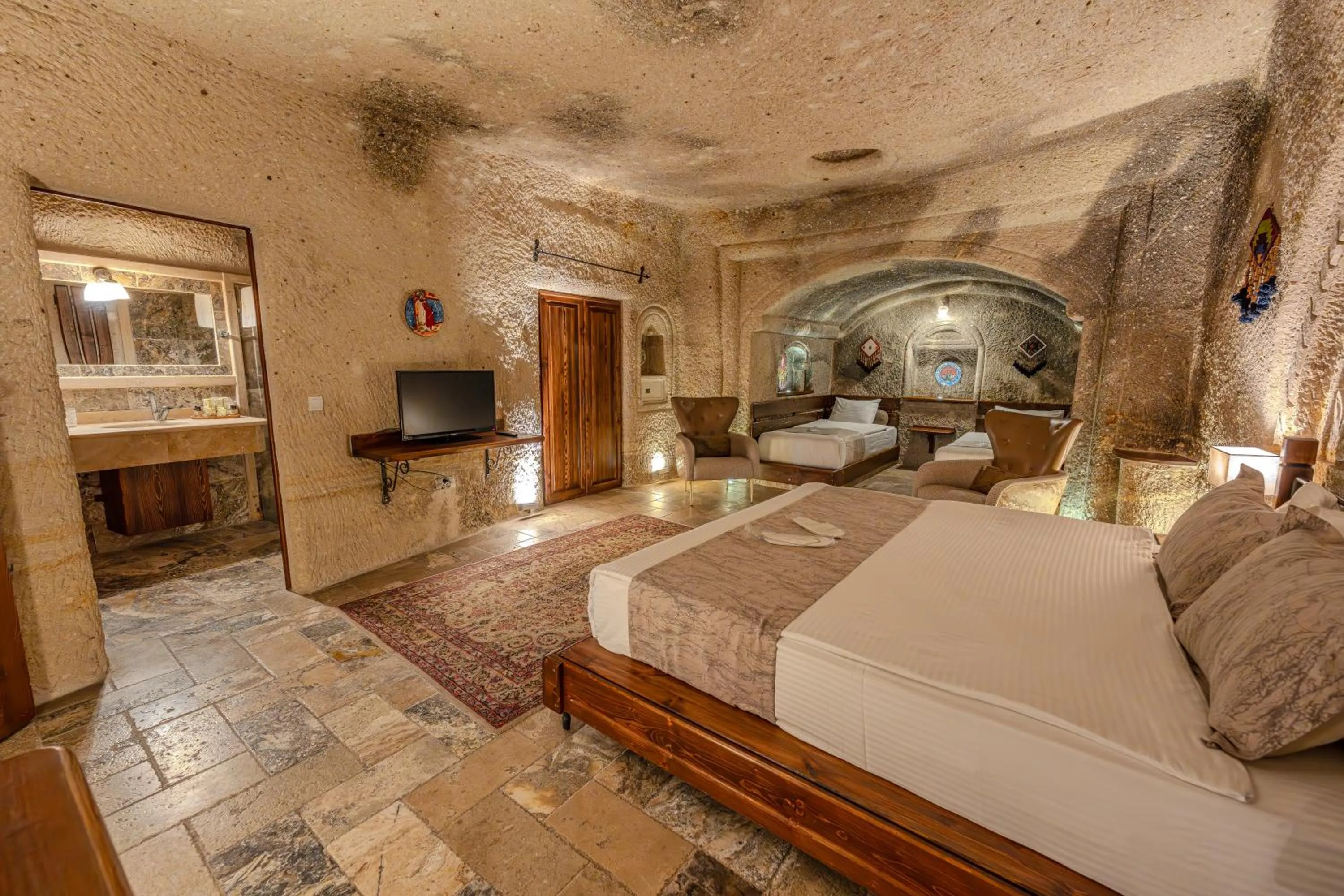 Bed in Osmanbey Cave House