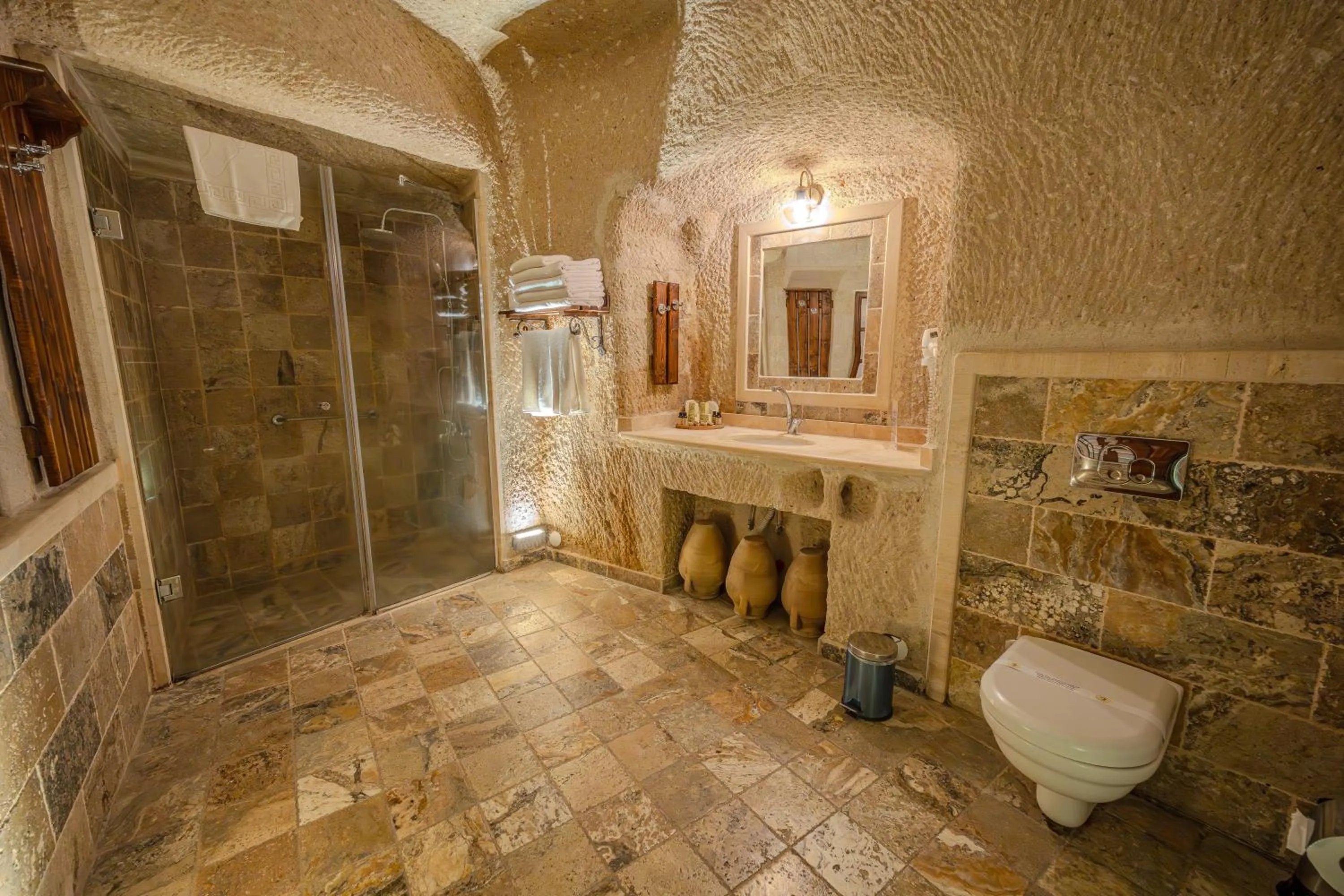 Shower in Osmanbey Cave House