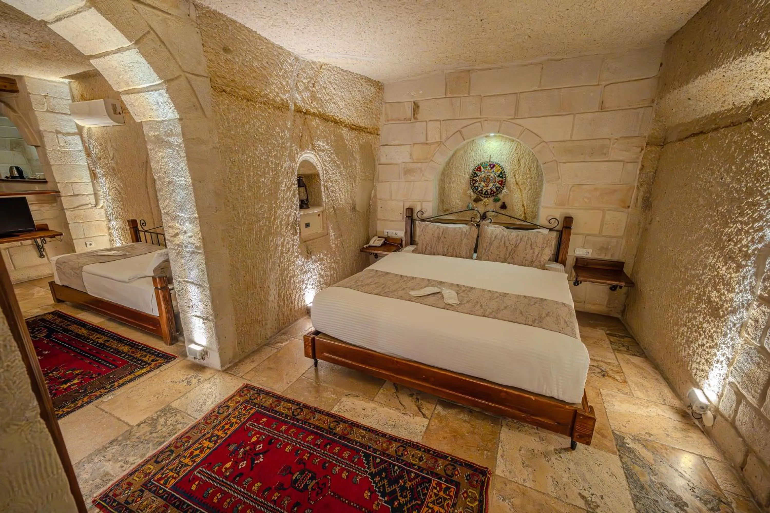 Bed in Osmanbey Cave House
