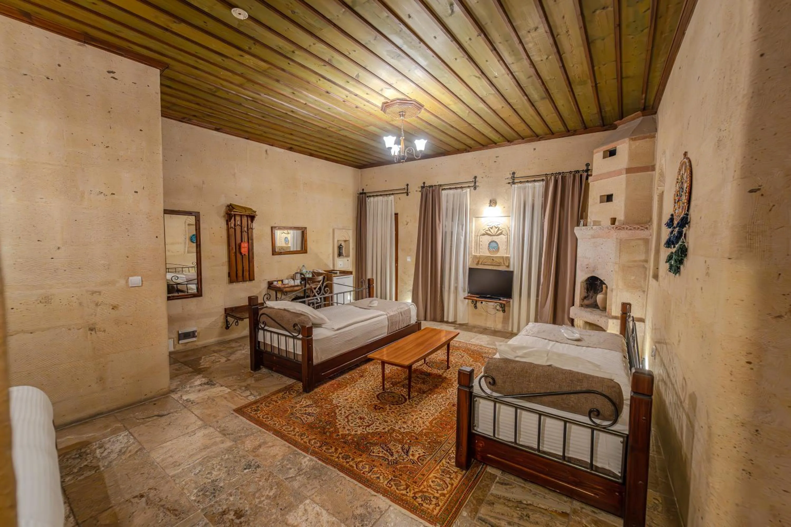 Bed in Osmanbey Cave House