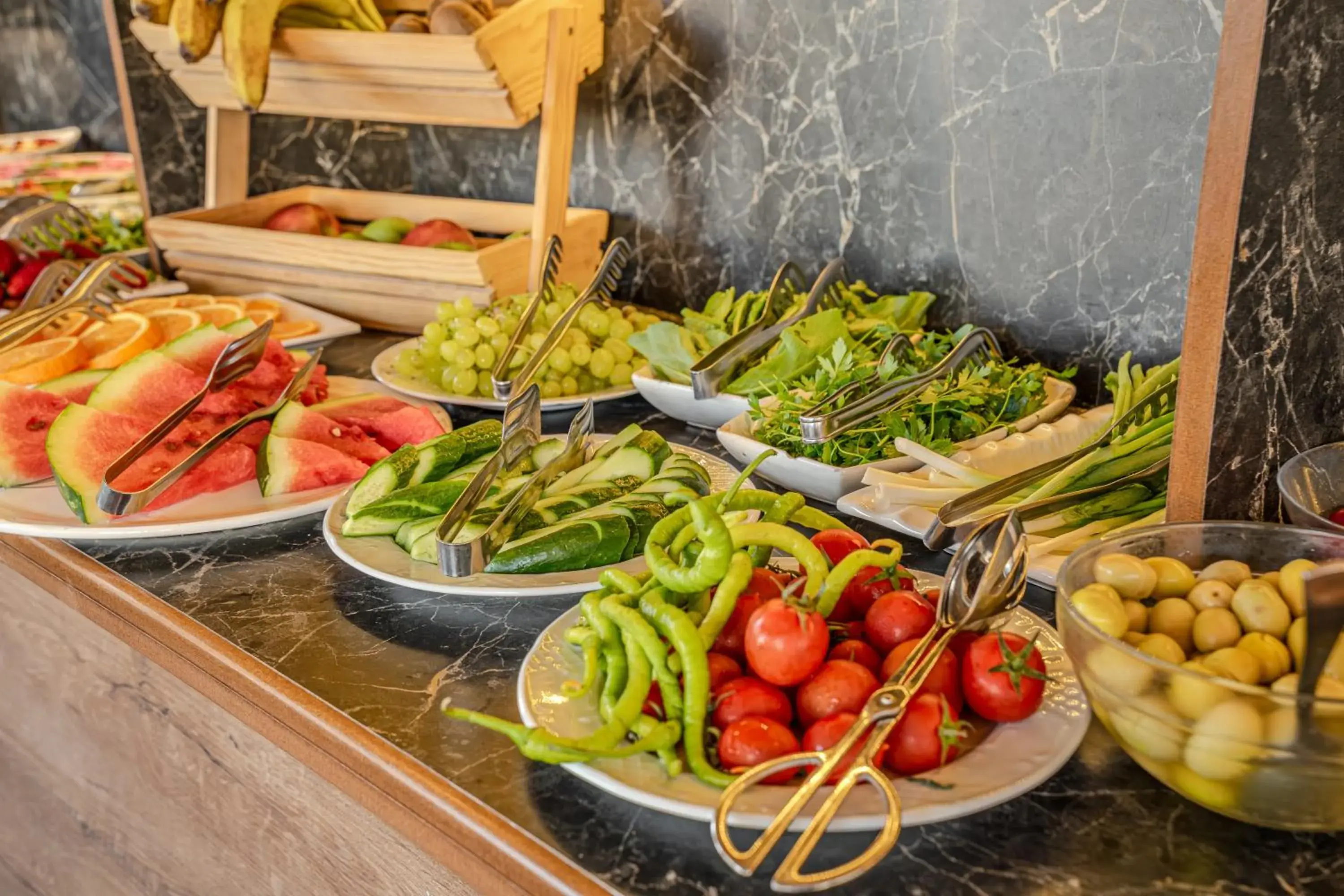 Buffet breakfast in Osmanbey Cave House Buffet breakfast in Osmanbey Cave House