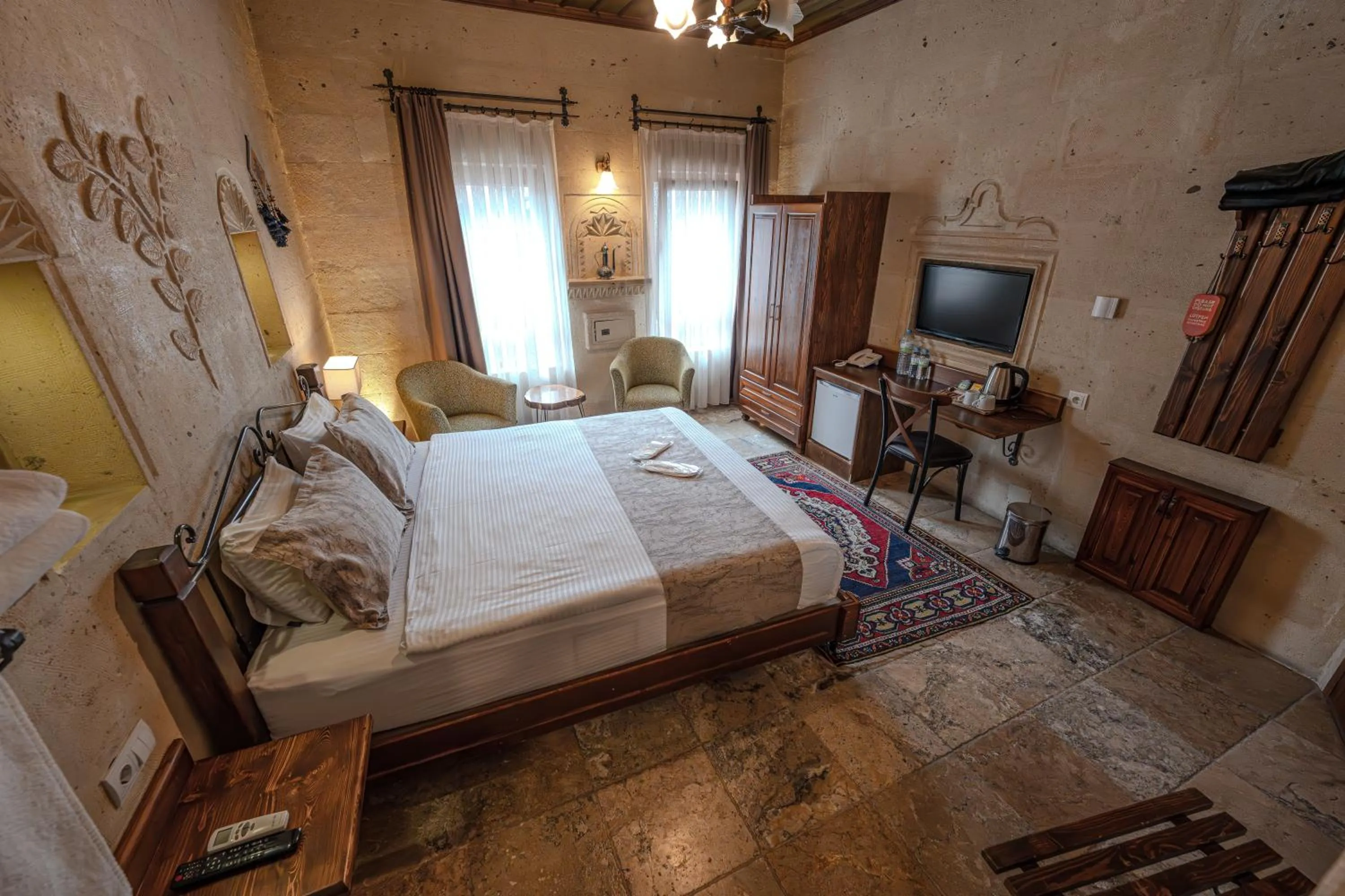 Bed in Osmanbey Cave House