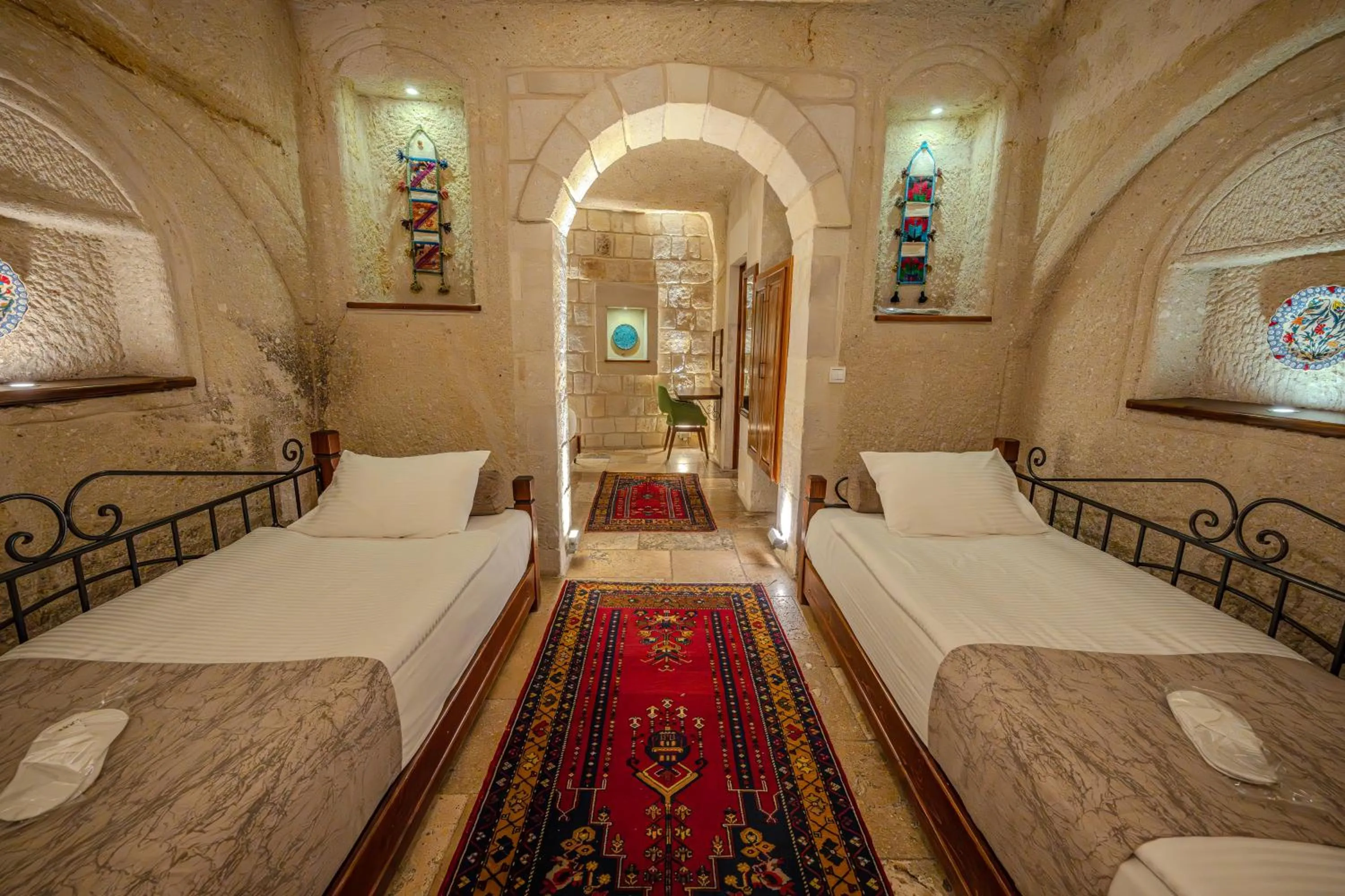 Bed in Osmanbey Cave House