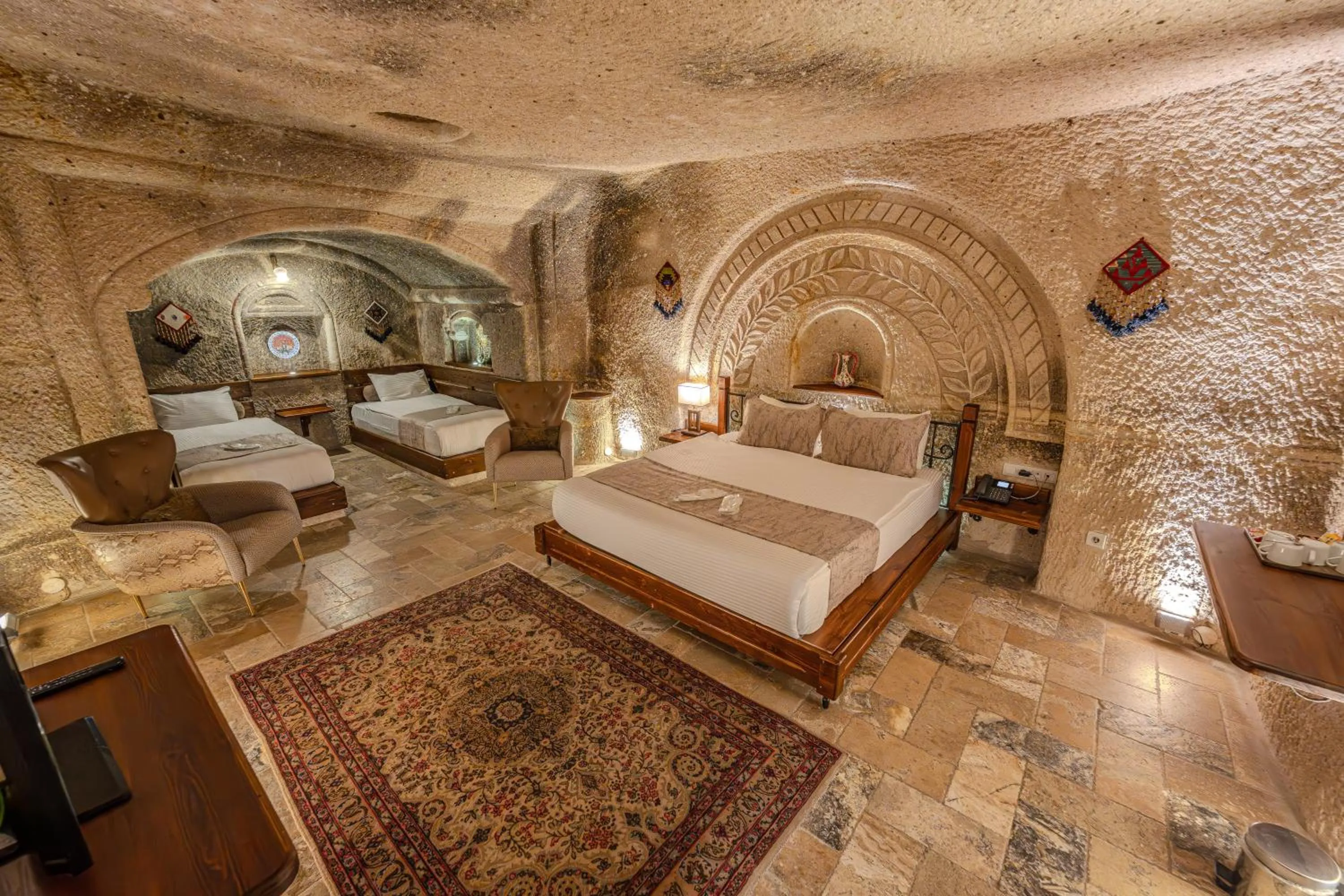Bed in Osmanbey Cave House
