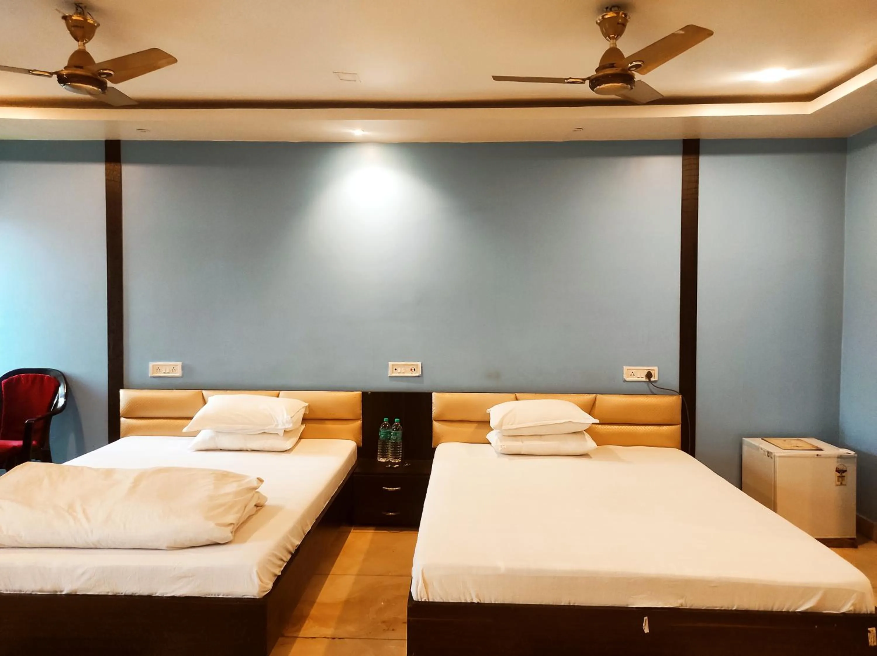 Bed in Hotel Bhagwani Palace