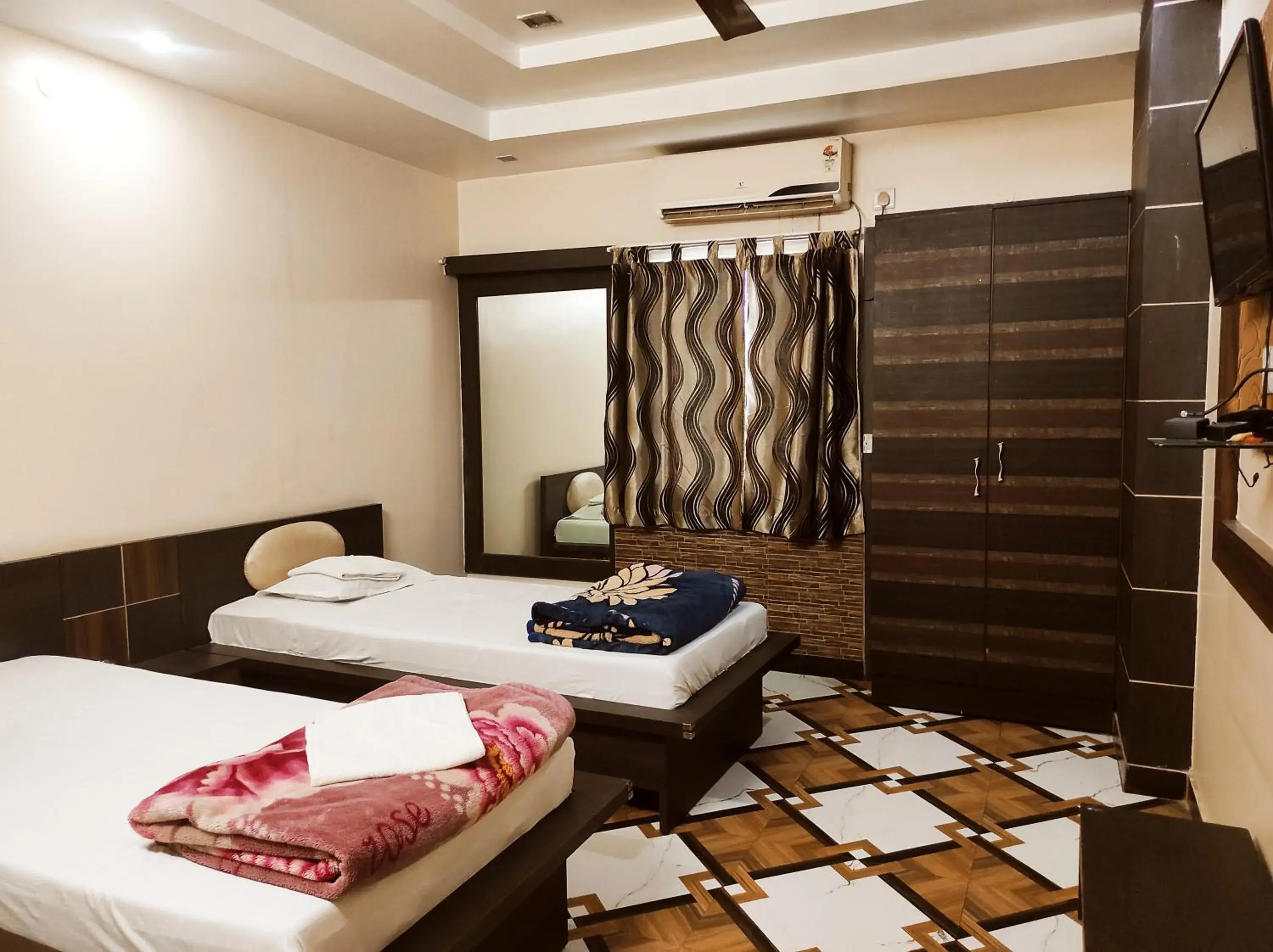 Bed in Hotel Bhagwani Palace Bed in Hotel Bhagwani Palace