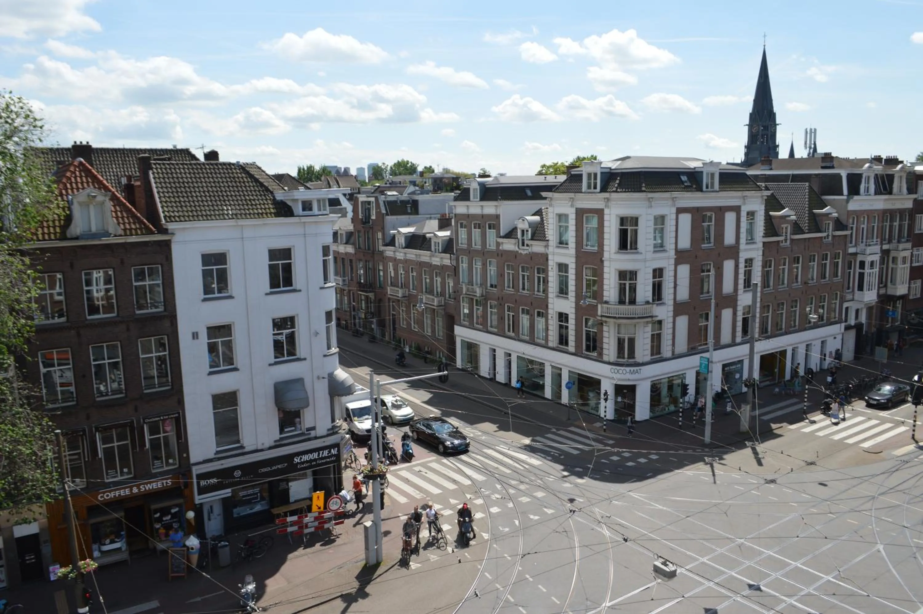 Street view in Princess Hostel Leidse Square Amsterdam
