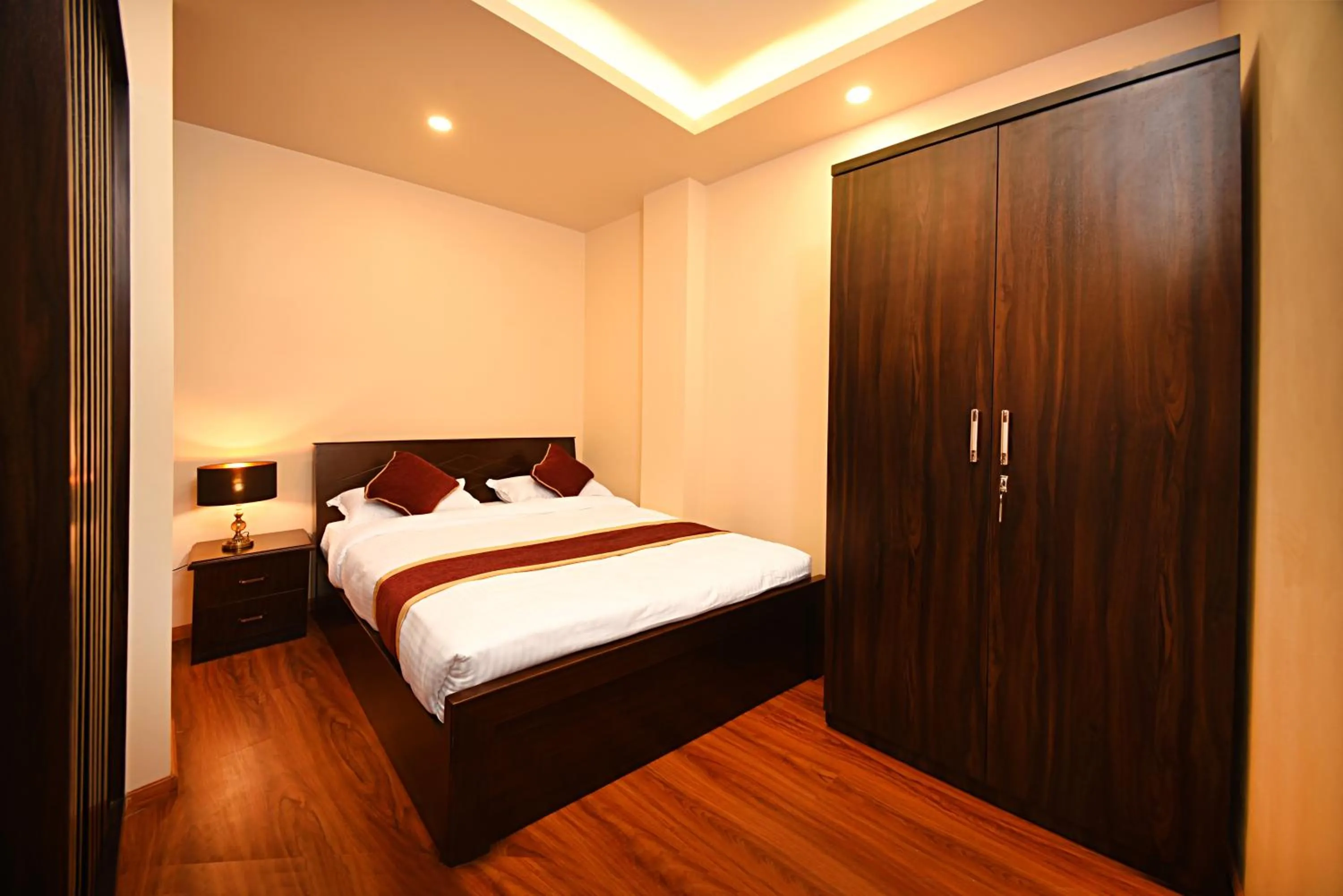 Bedroom, Bed in Friends Apartment Pvt.Ltd