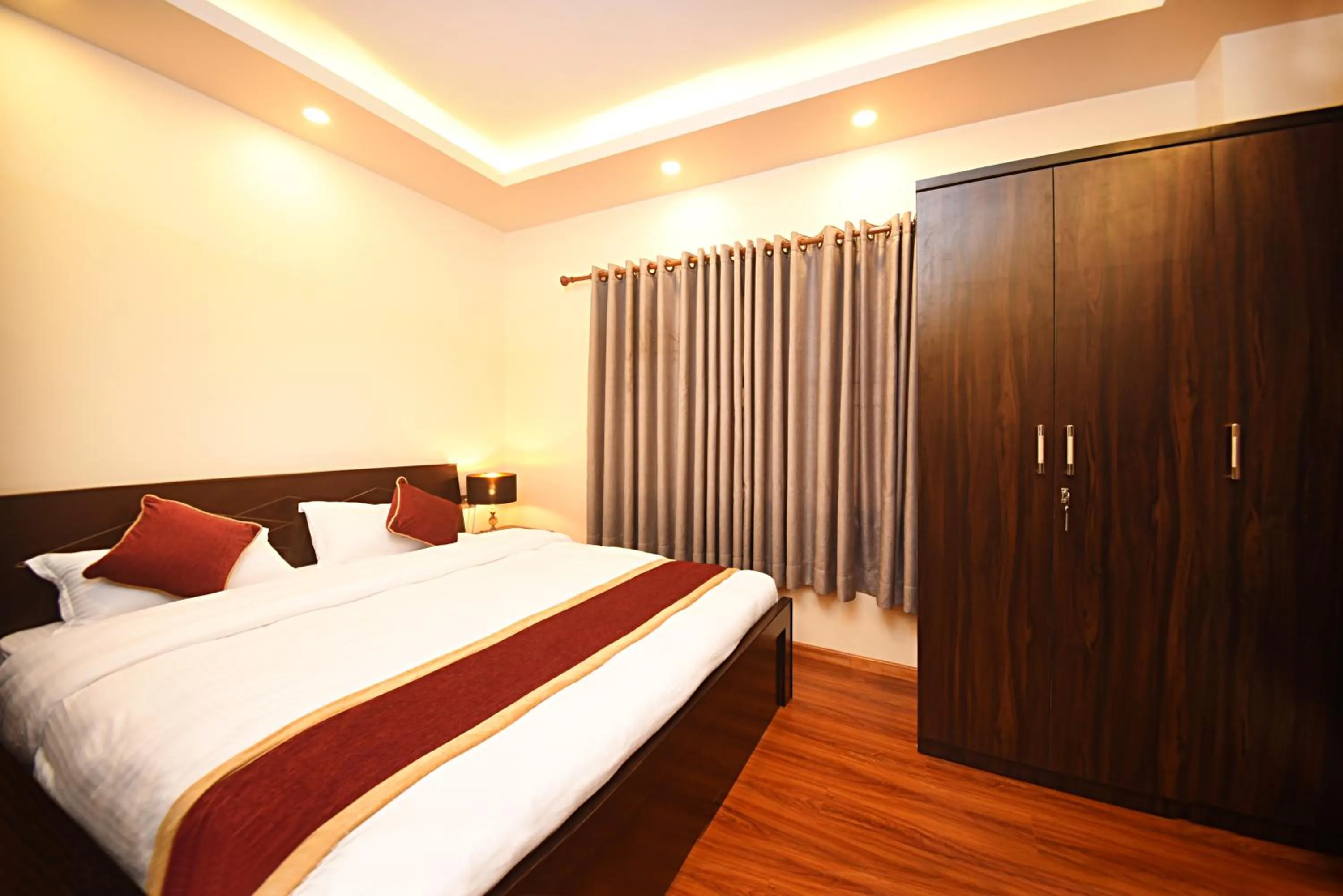 Bedroom, Bed in Friends Apartment Pvt.Ltd