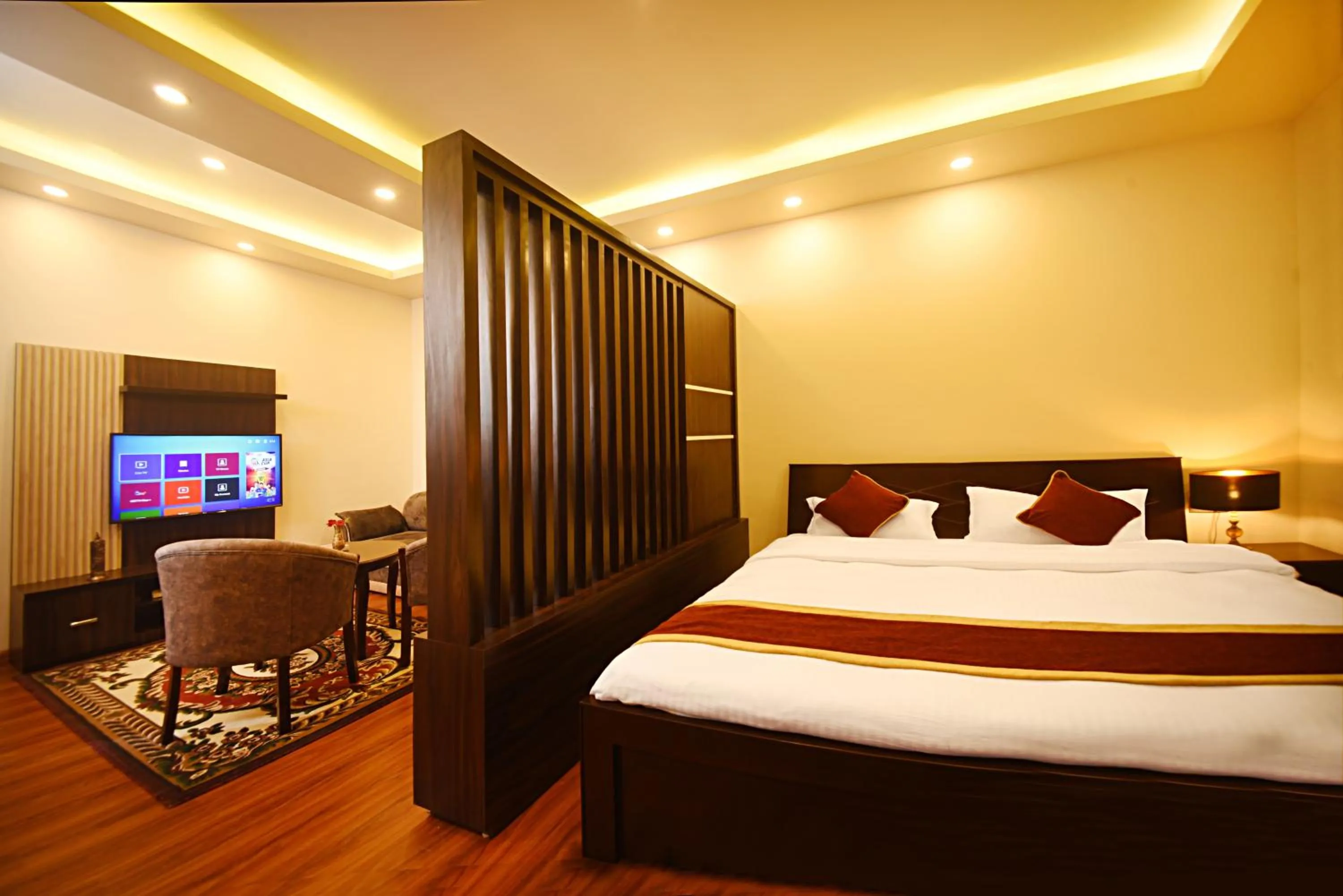 Bedroom, Bed in Friends Apartment Pvt.Ltd