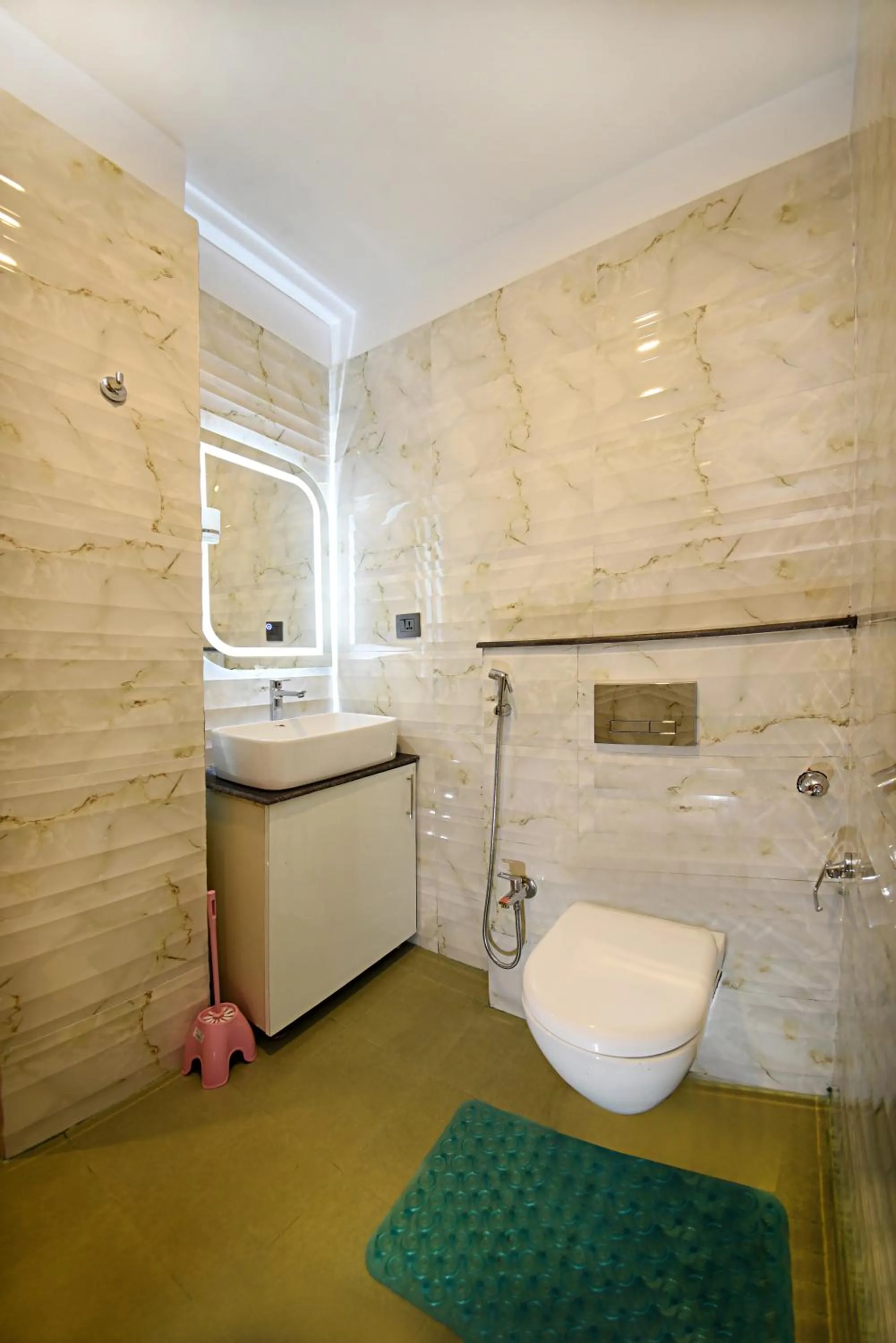 Bathroom, Bed in Friends Apartment Pvt.Ltd