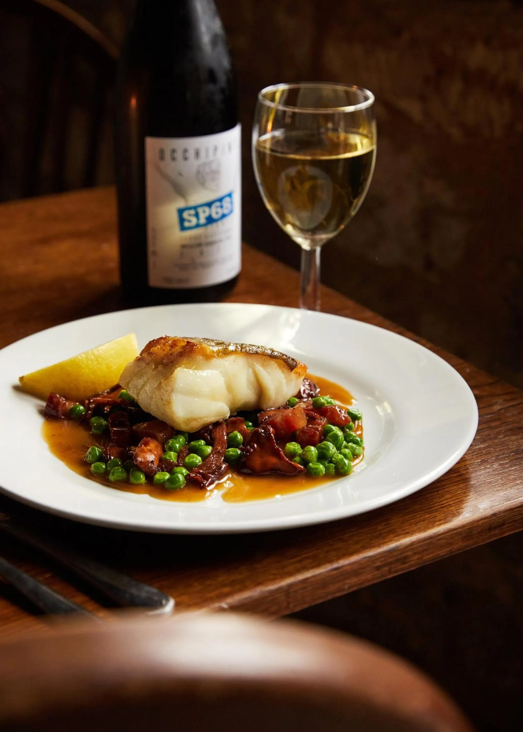 Food and drinks in The Sherborne Arms