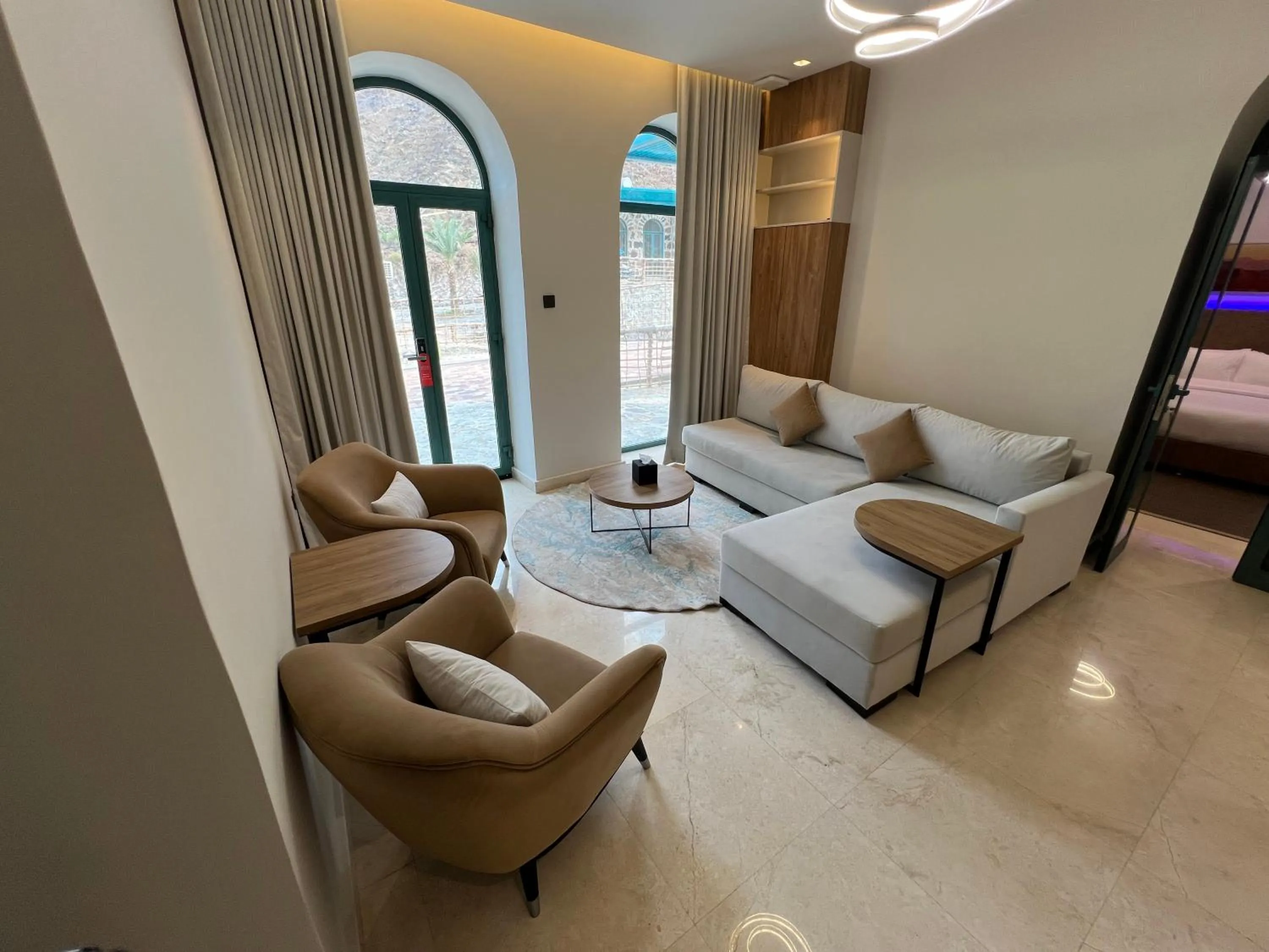 Seating area in Dibba Mountain Park Resort