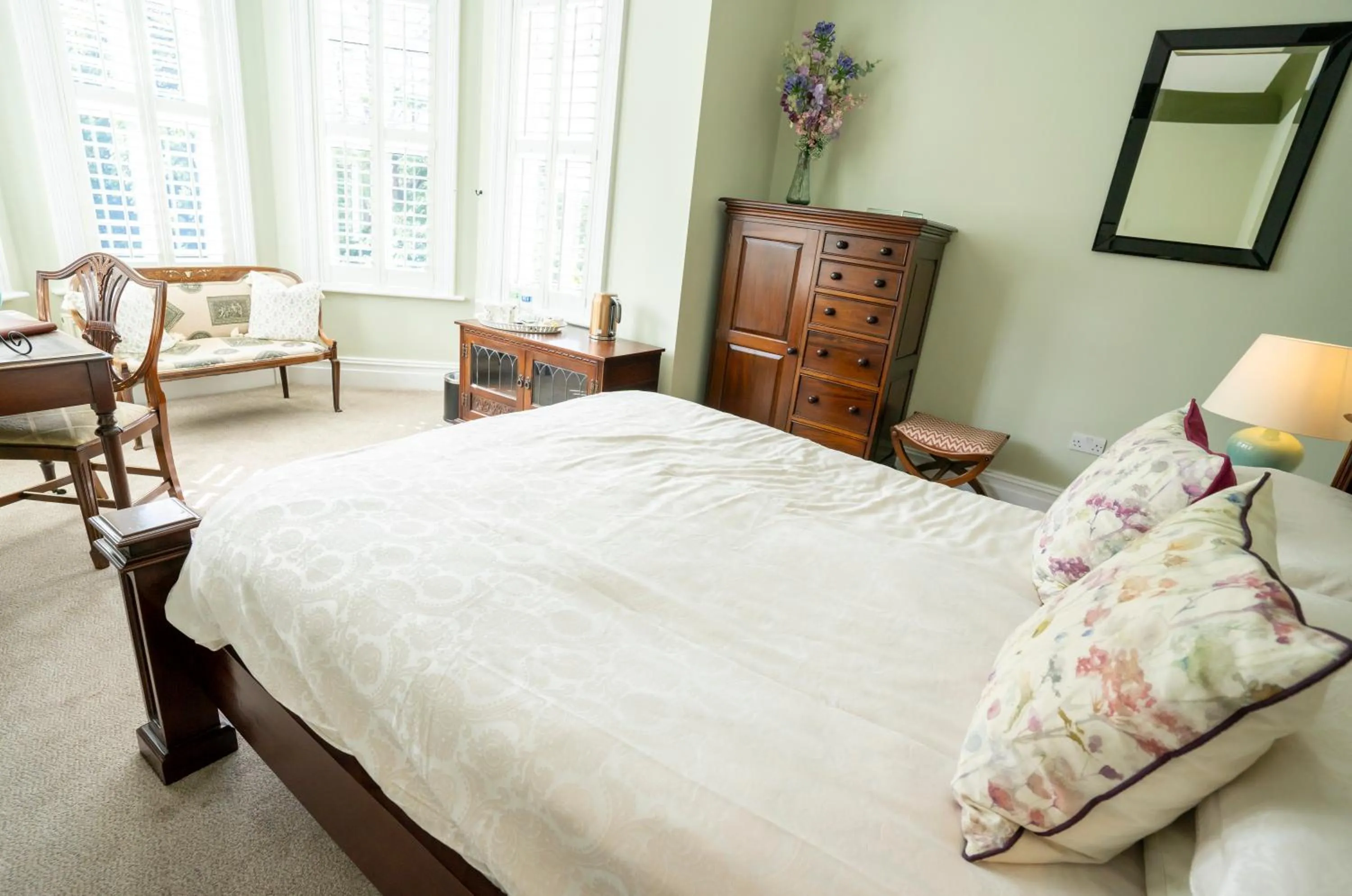 Bed in Mere Brook House
