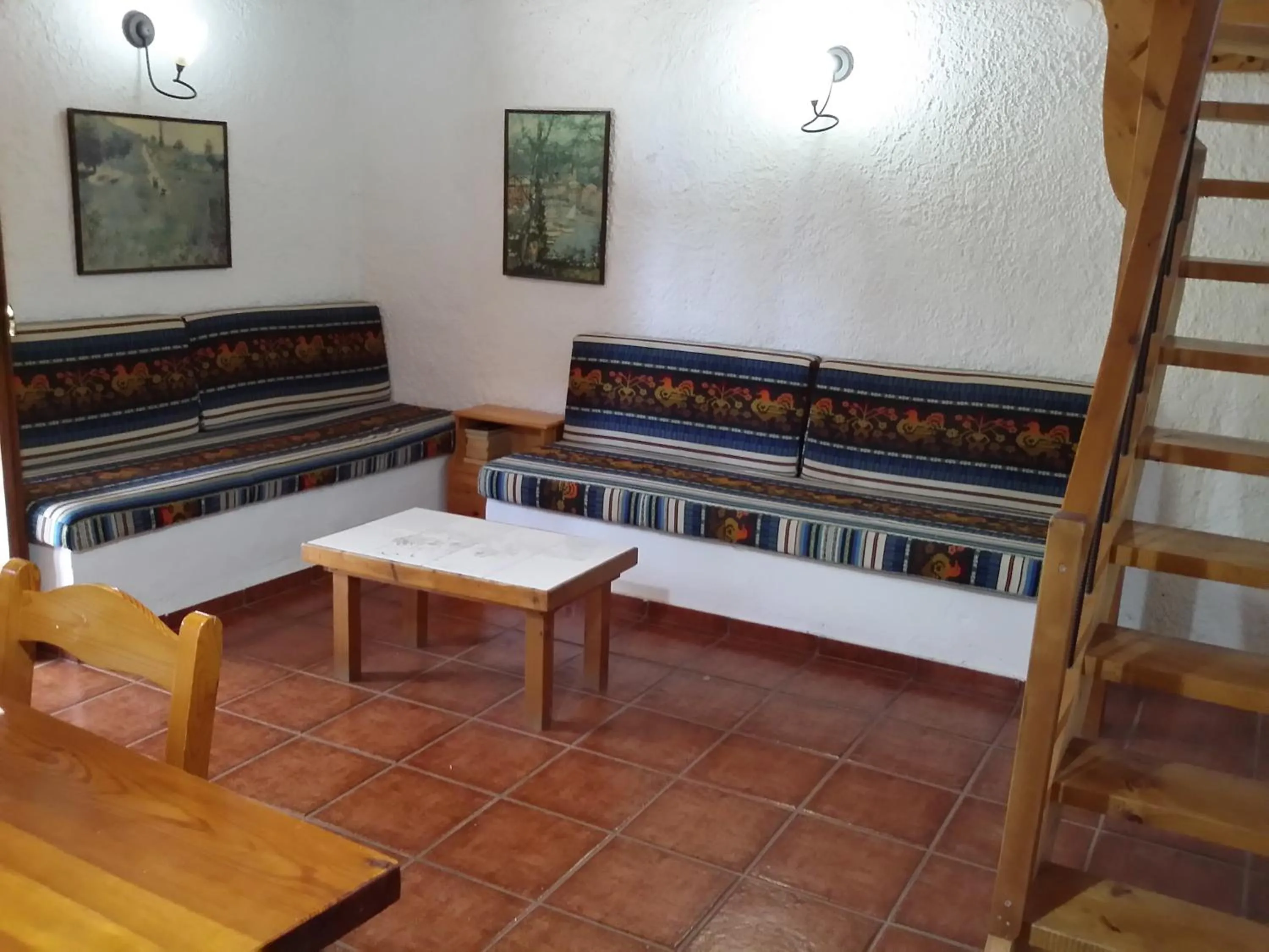 Seating area in Olive tree Cottages