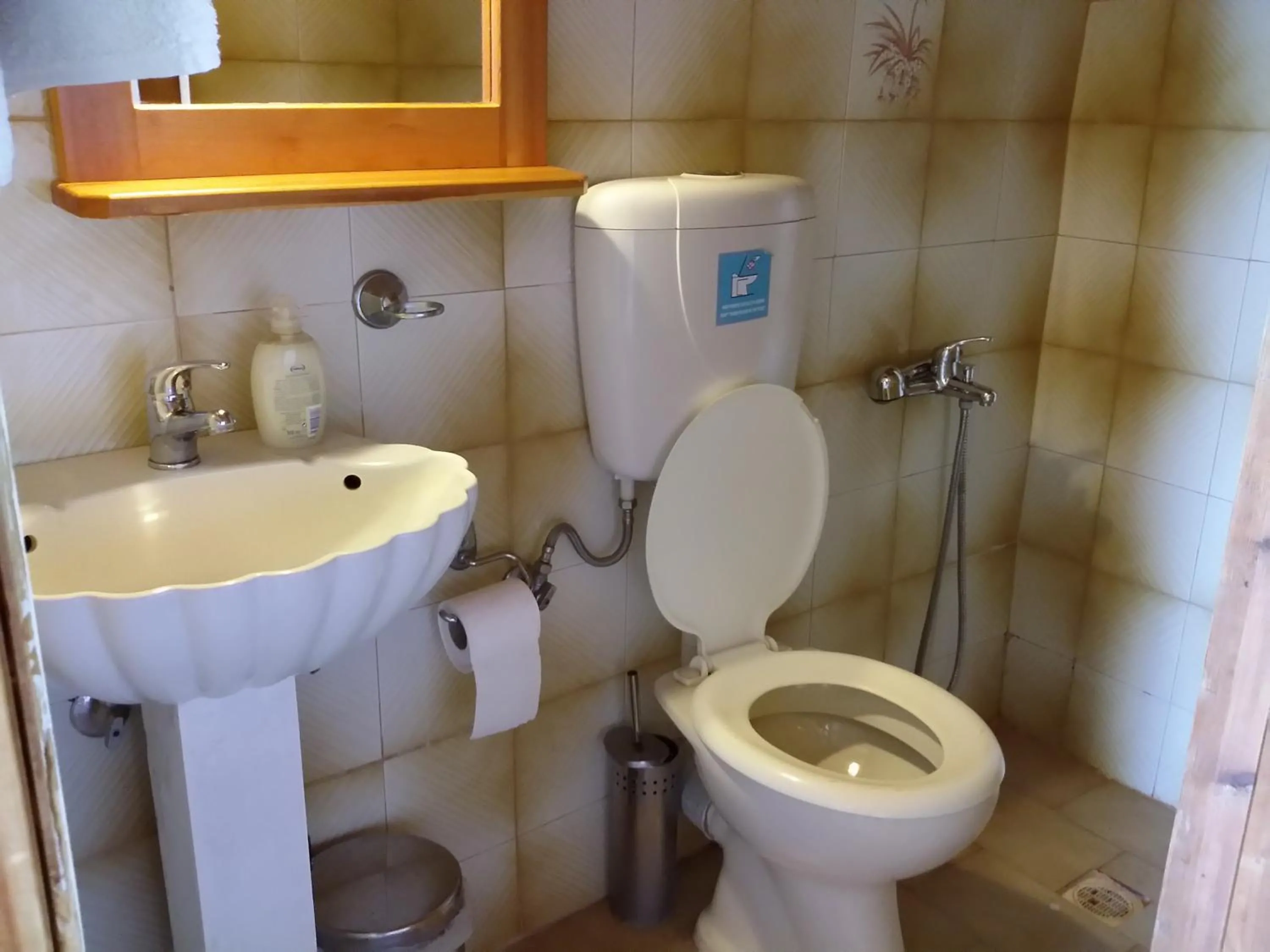 Toilet in Olive tree Cottages