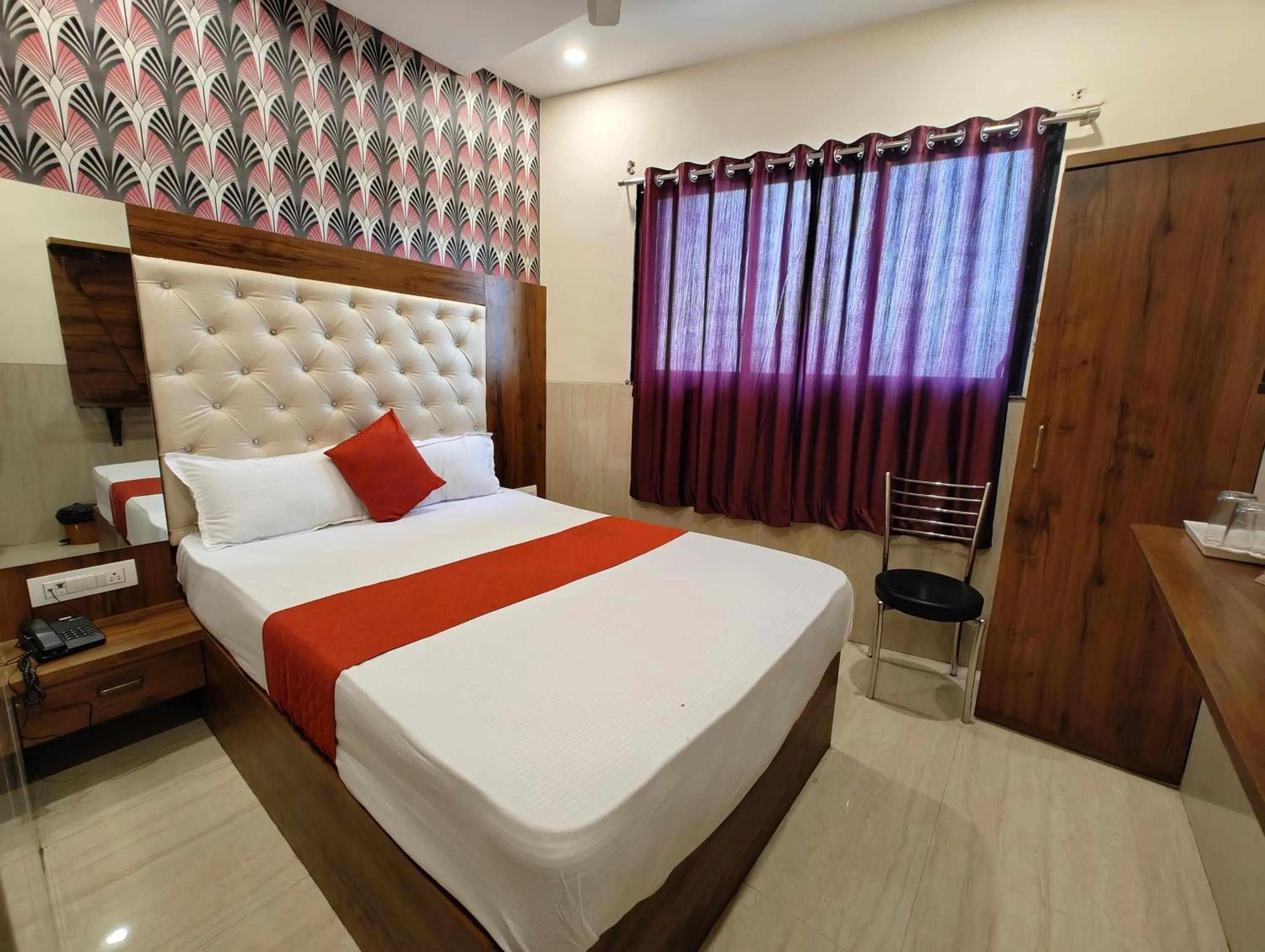 Bedroom, Bed in Hotel Dream Palace Residency - Near to US Embassy Bkc Mumbai