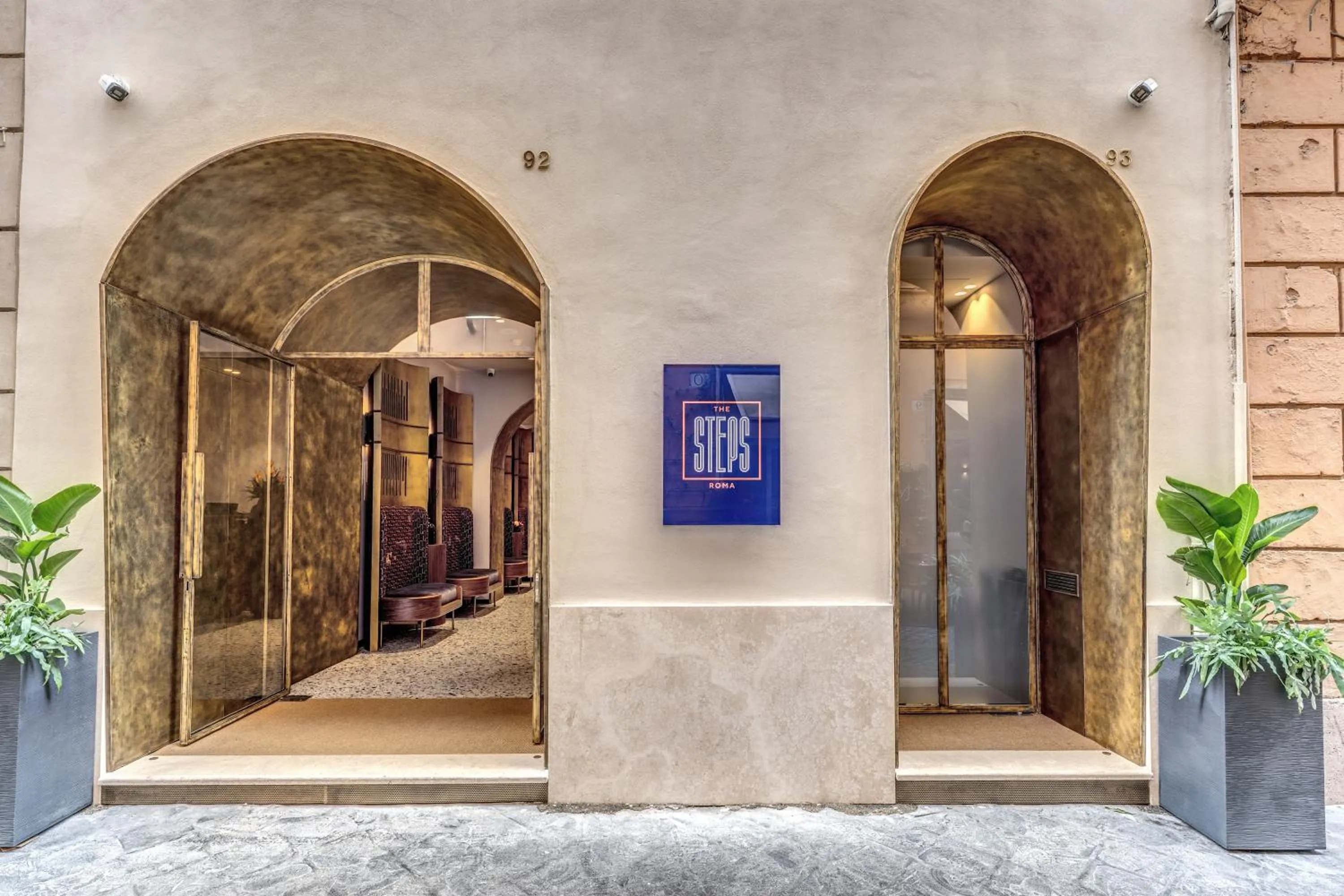 Facade/entrance in THE STEPS Hotel - by Eitch Collection