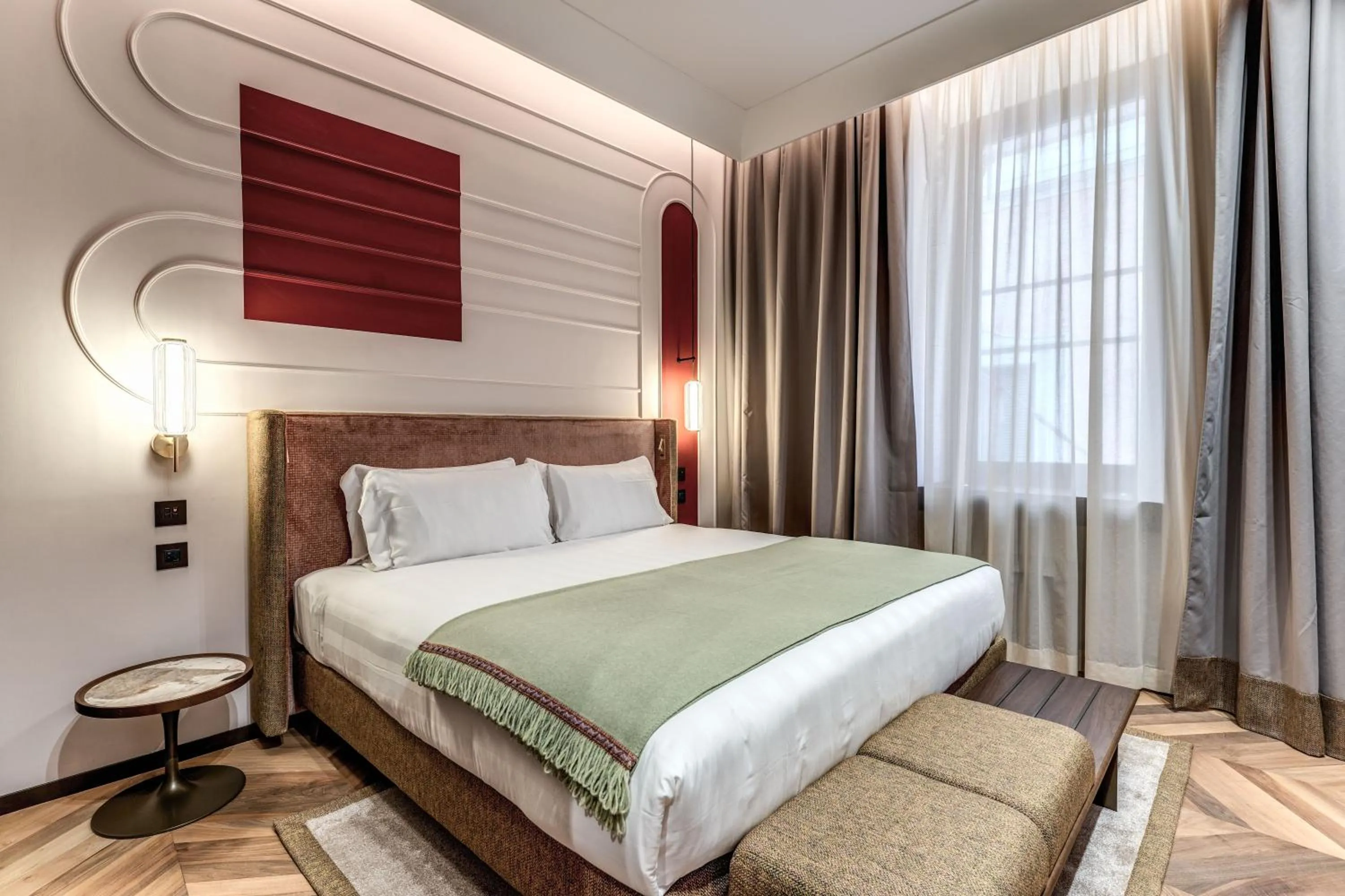 Bed in THE STEPS Hotel - by Eitch Collection