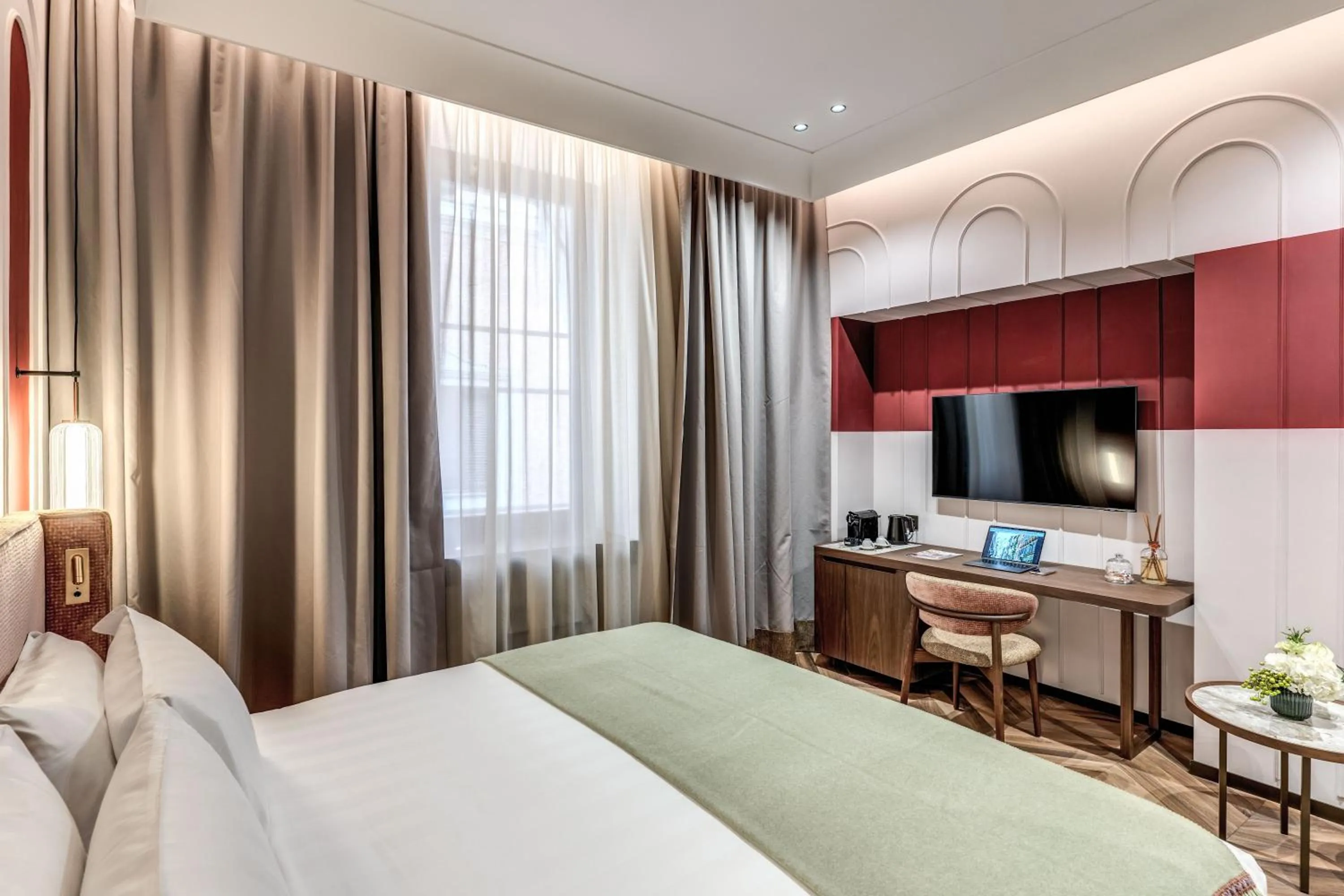 Bed in THE STEPS Hotel - by Eitch Collection