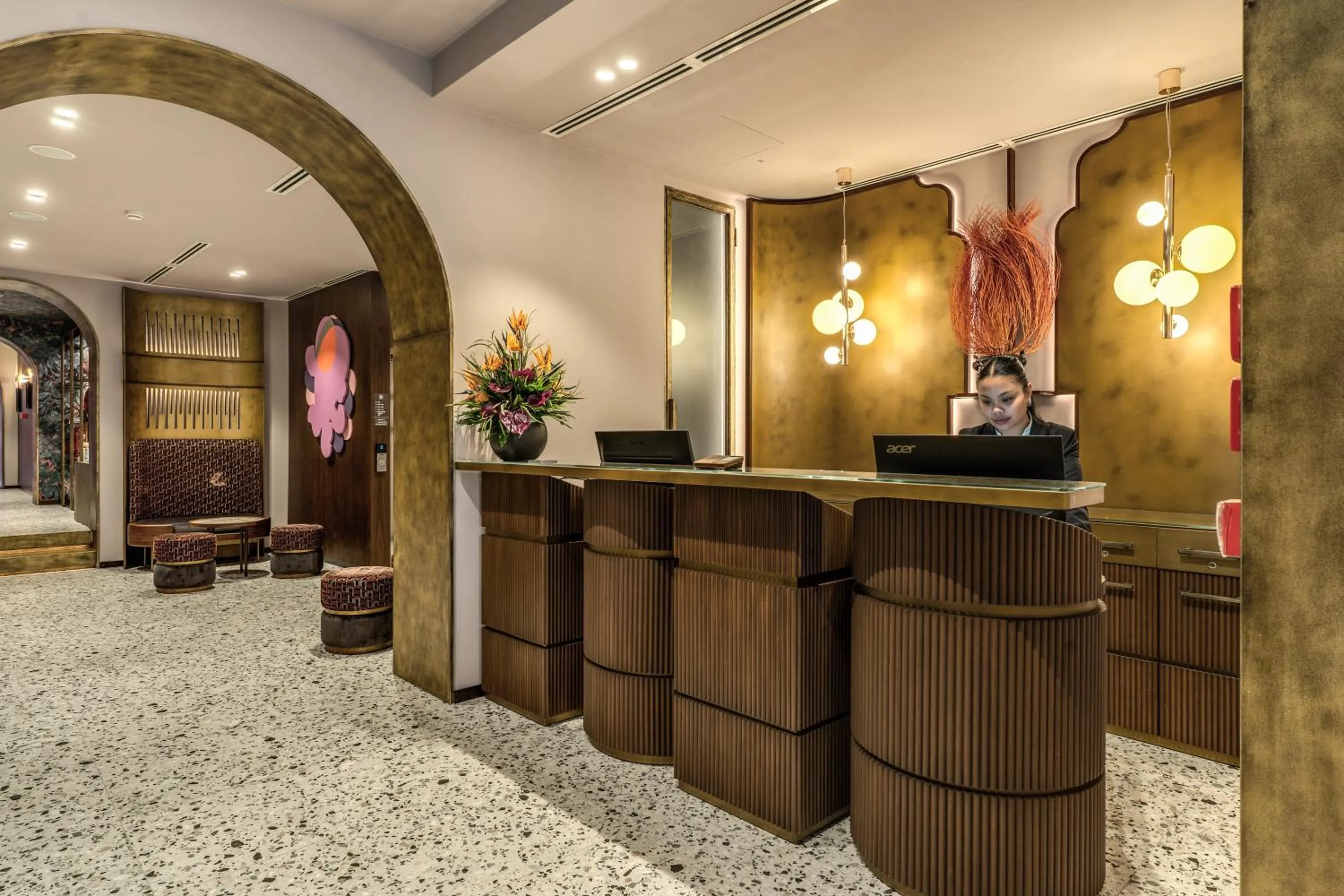 Lobby or reception in THE STEPS Hotel - by Eitch Collection