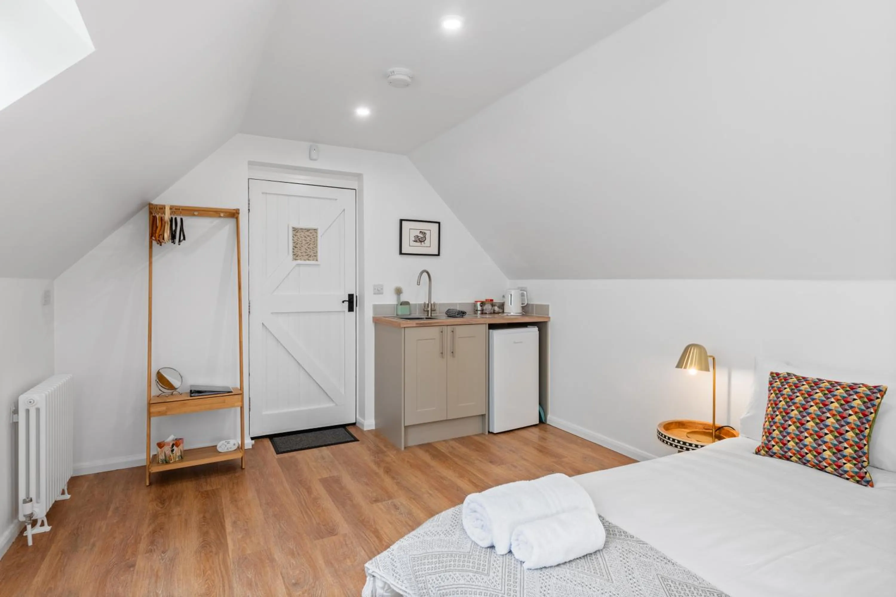 Bedroom, Bed in Attractive 2 storey, 2 bedroom barn in Long Melford