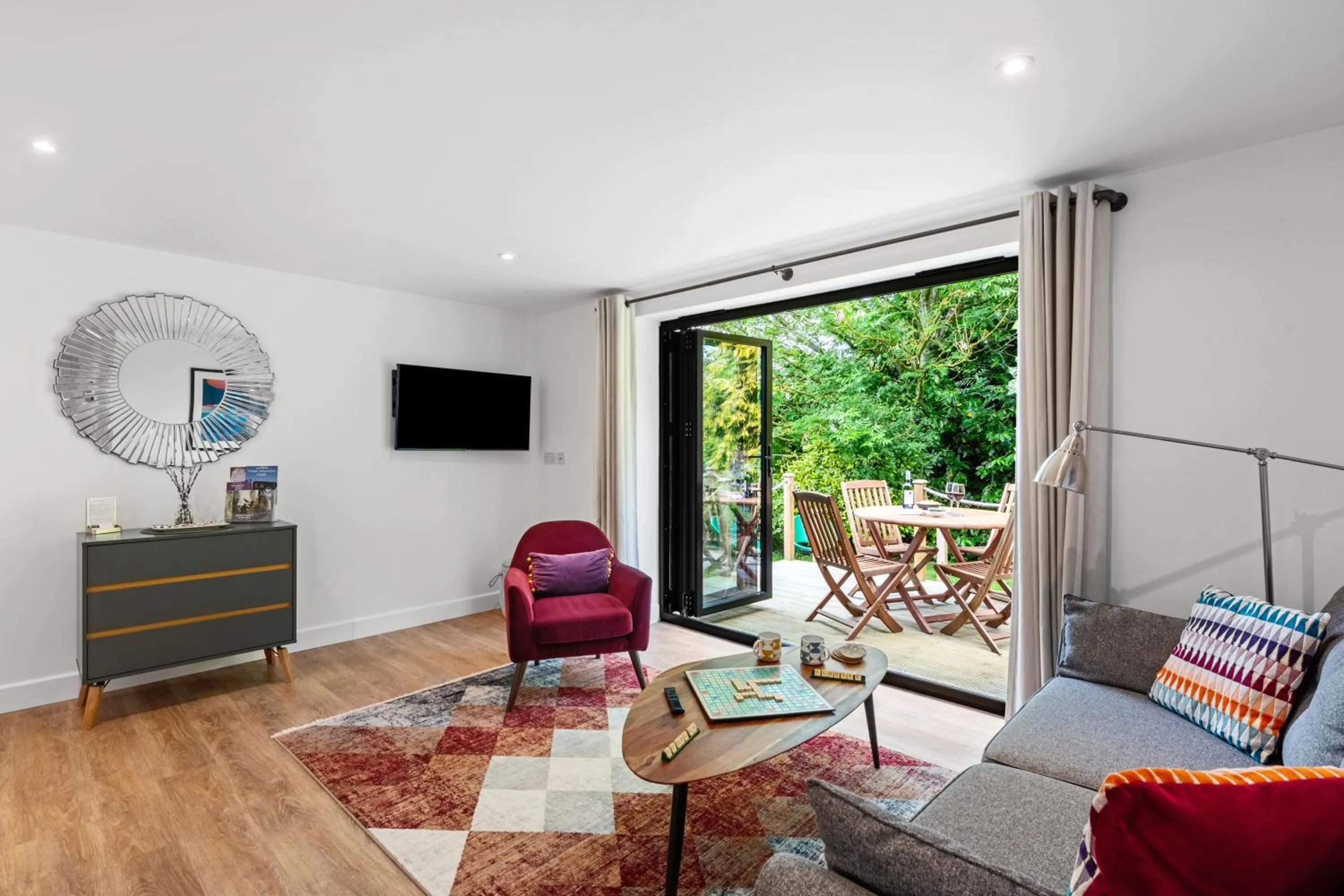 Living room in Attractive 2 storey, 2 bedroom barn in Long Melford