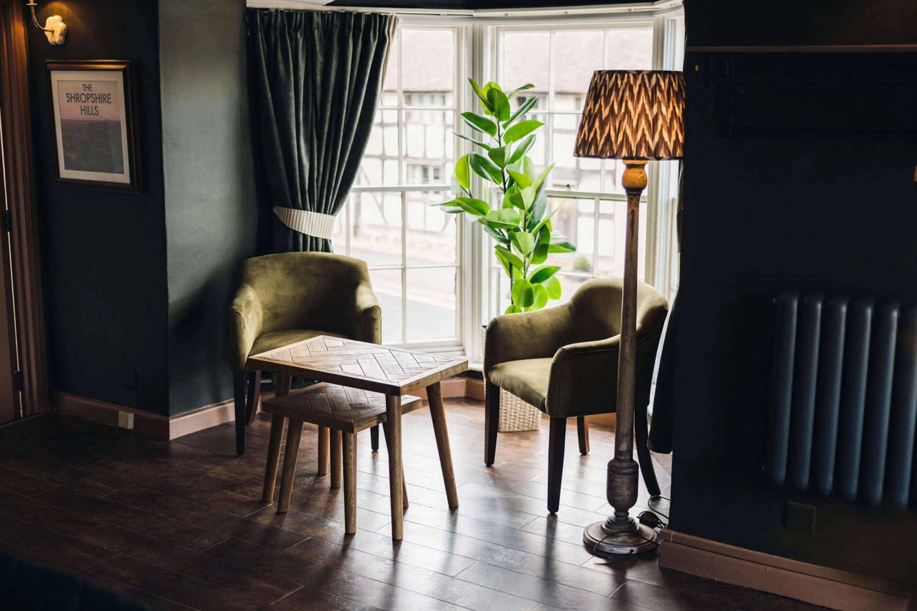 Seating area in Gaskell Arms