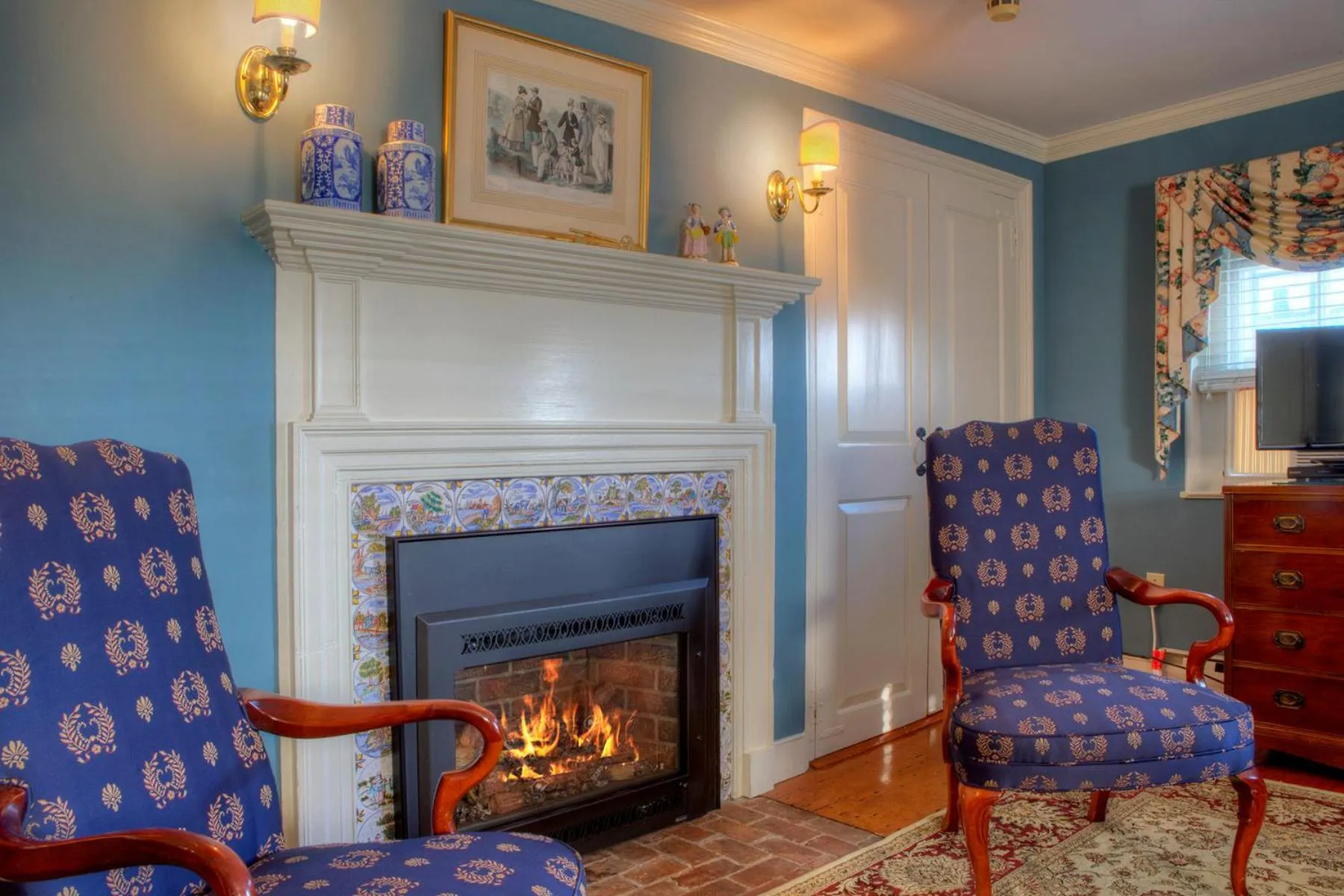 Seating area in Francis Malbone House