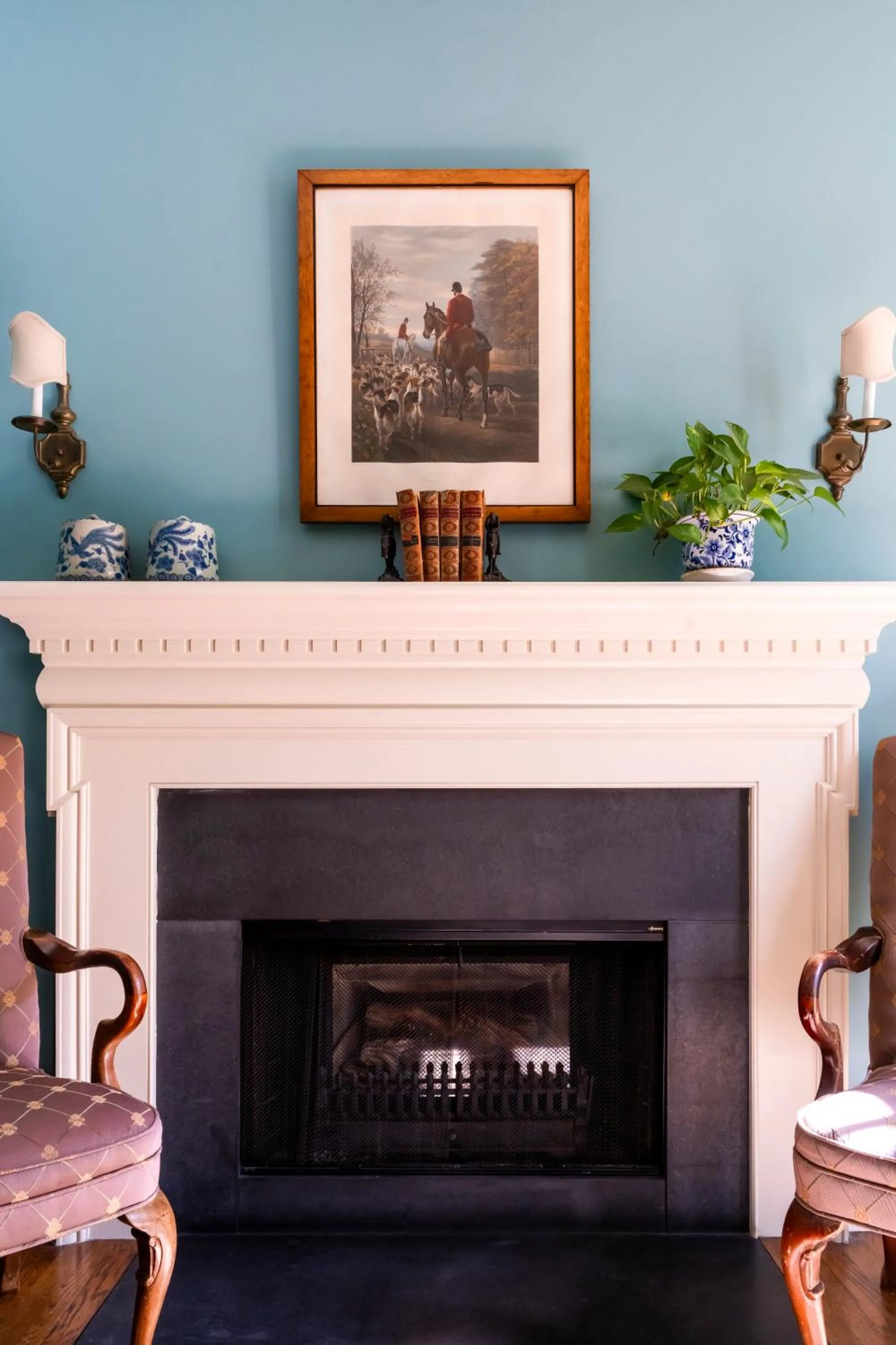 fireplace in Francis Malbone House