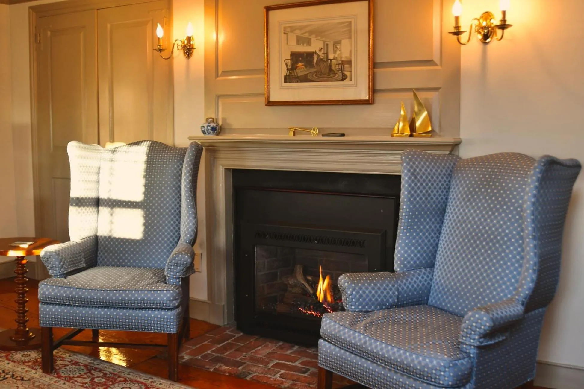Seating area in Francis Malbone House