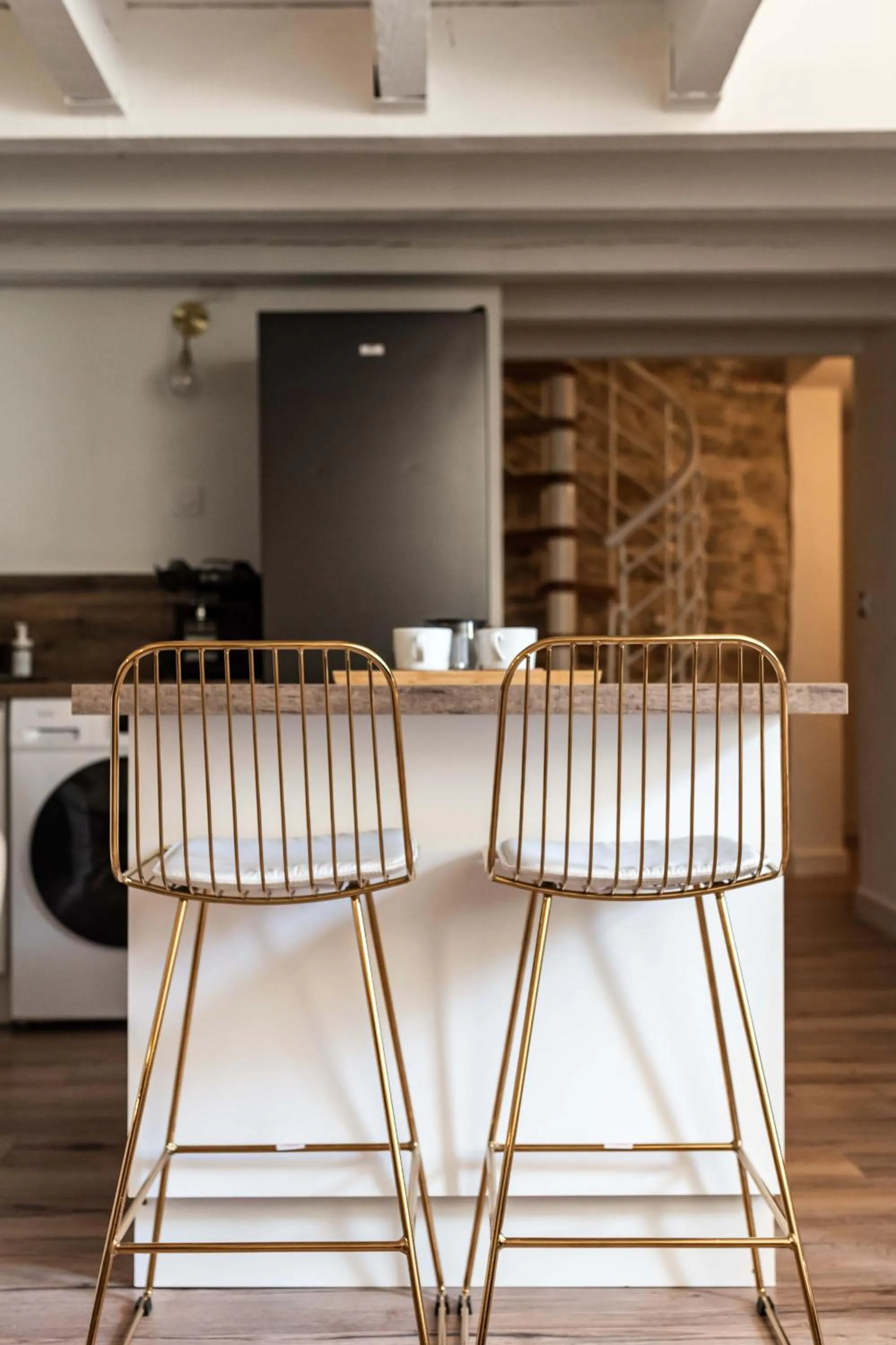Kitchen or kitchenette in Duplex à 2 min des arènes et de la maison carrée