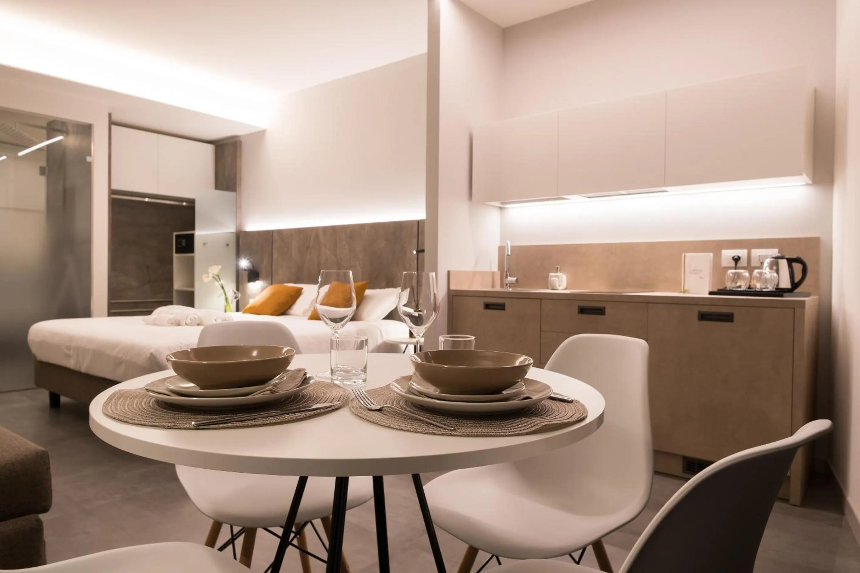 Kitchen or kitchenette in La Cipressina B&B