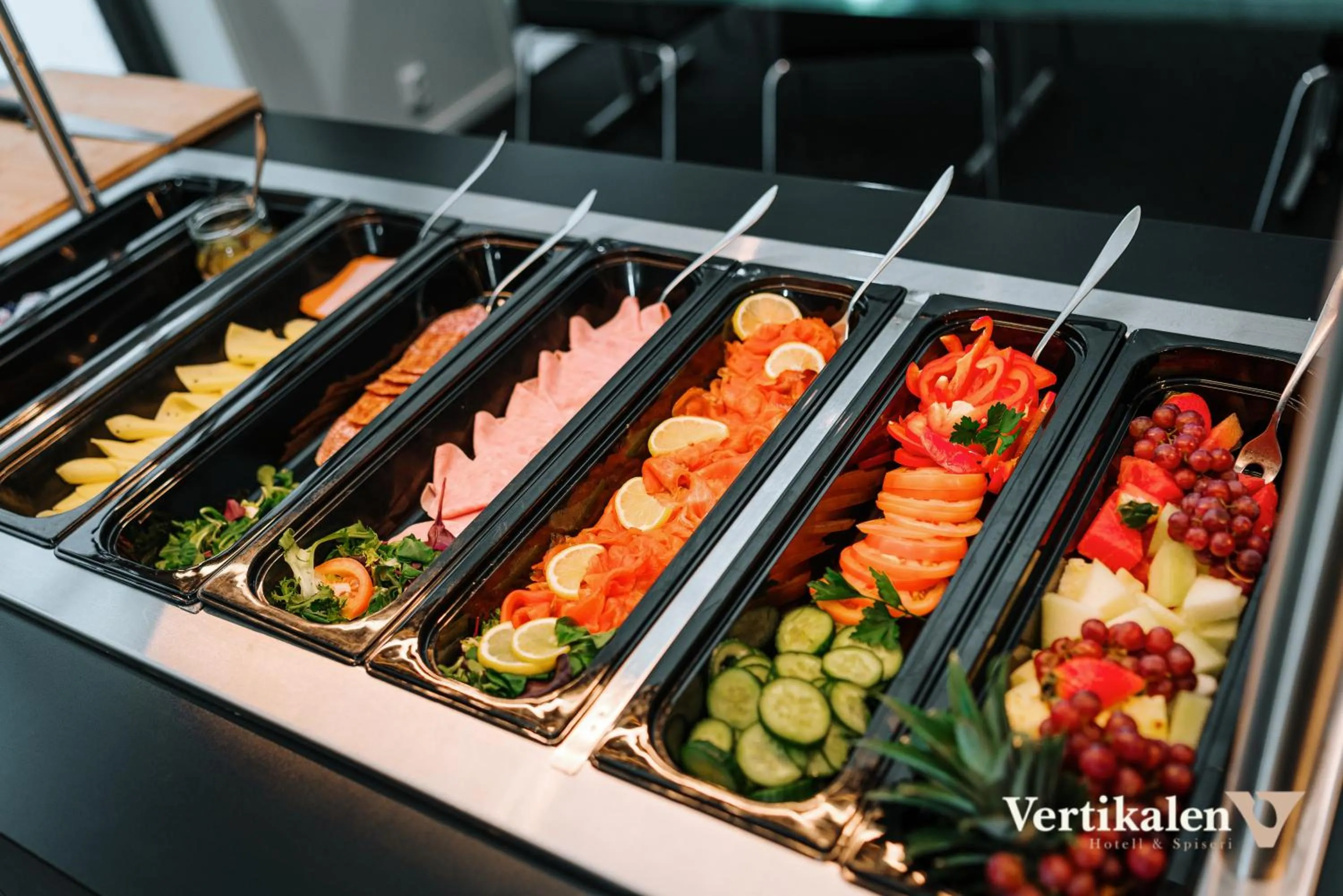 Buffet breakfast in Horisonten Lillesand